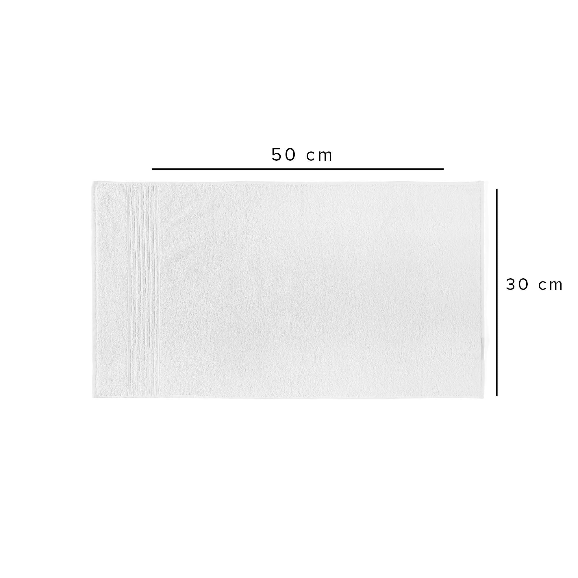 Prosop baie DOWNTOWN, alb, bumbac, 30x50 cm