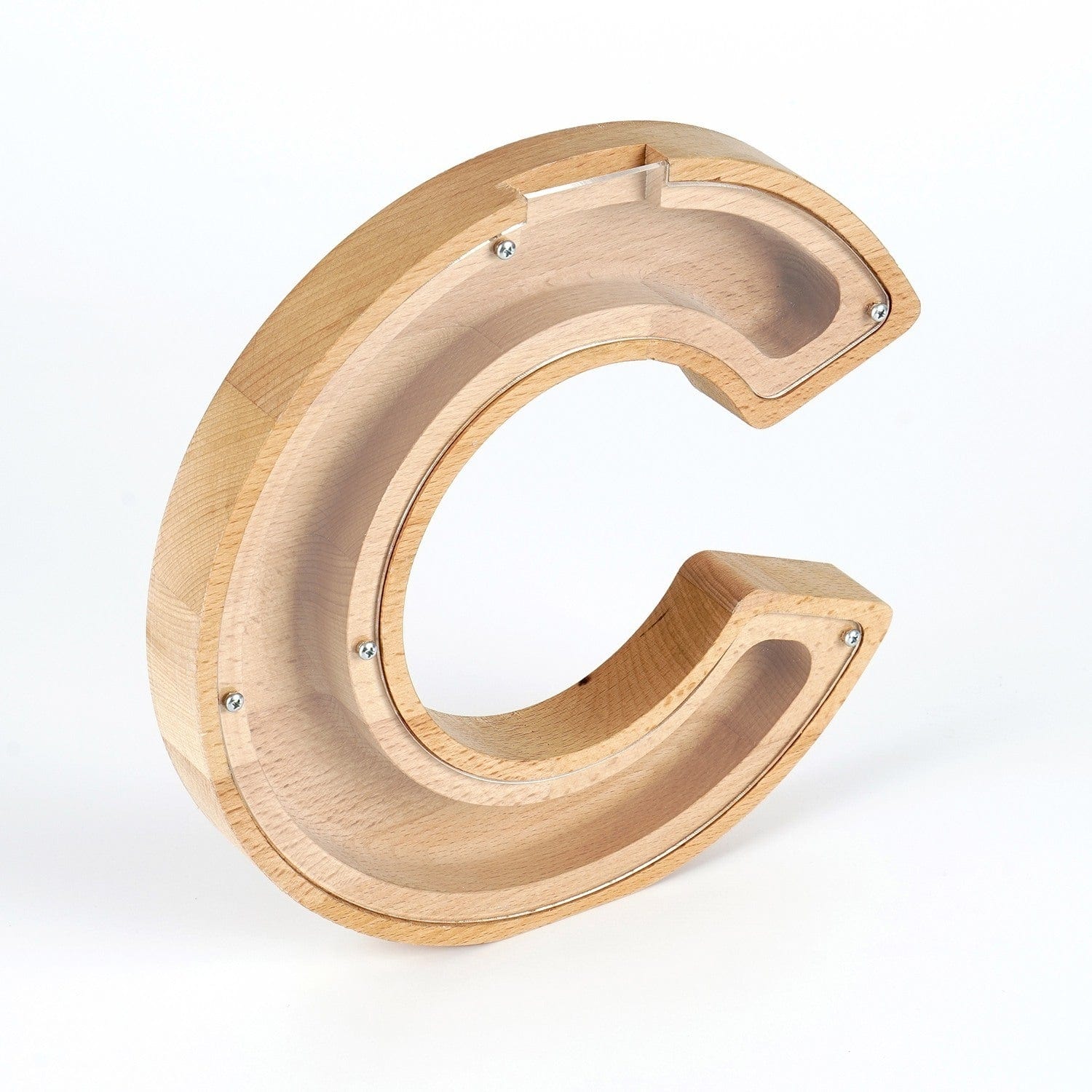 Pusculita HAKUMC, stejar, lemn/sticla, 23x3x23 cm