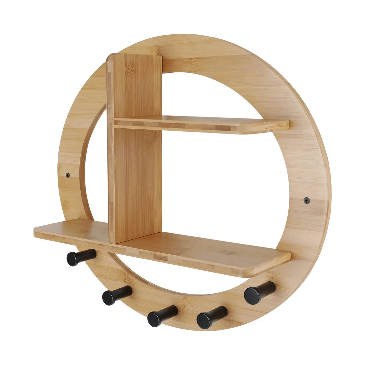 Raft ARTID TYP 1, stejar/negru, lemn/otel, 46x10x41 cm