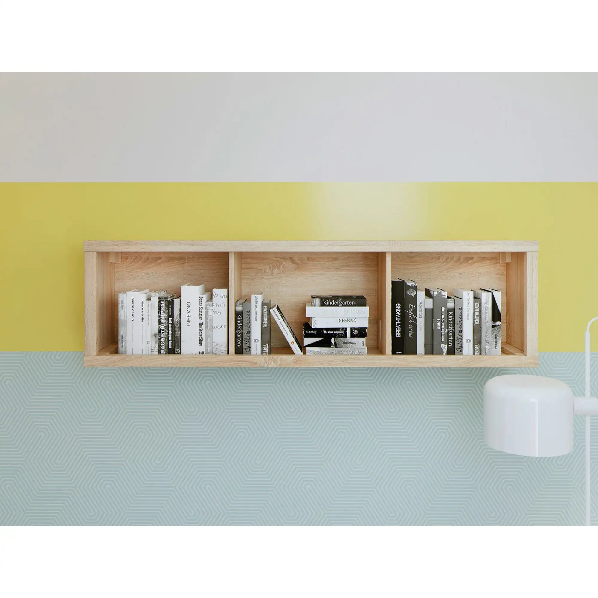 Raft KASPIAN, stejar sonoma, PAL laminat, 144x31x40 cm