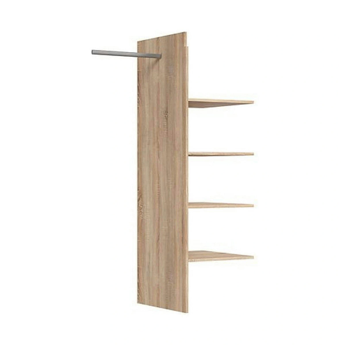 Raft KASPIAN, stejar sonoma, PAL/metal, 86x52x148 cm