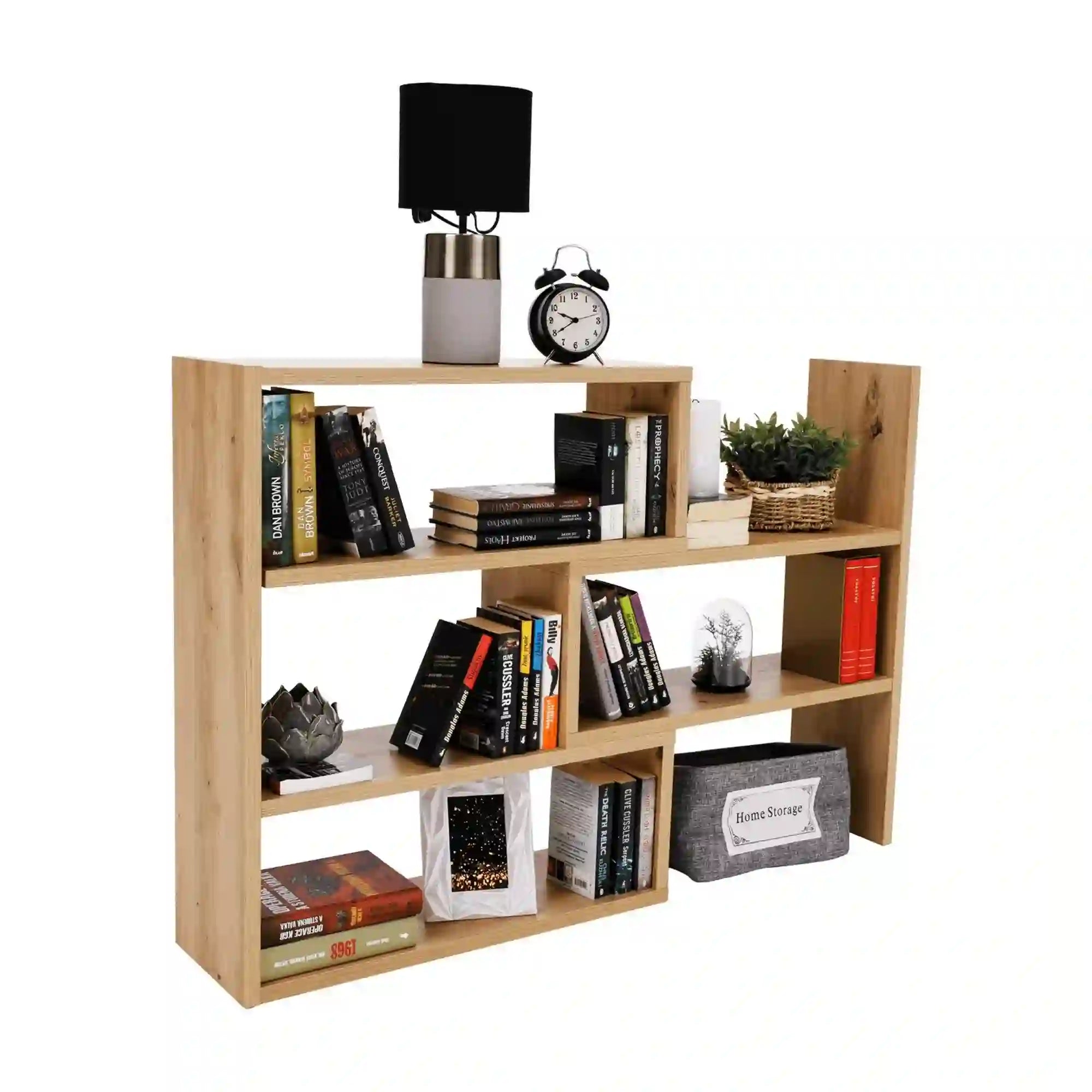 Raft KLOE III, stejar artisan, DTD laminat, 73/125x24x83 cm