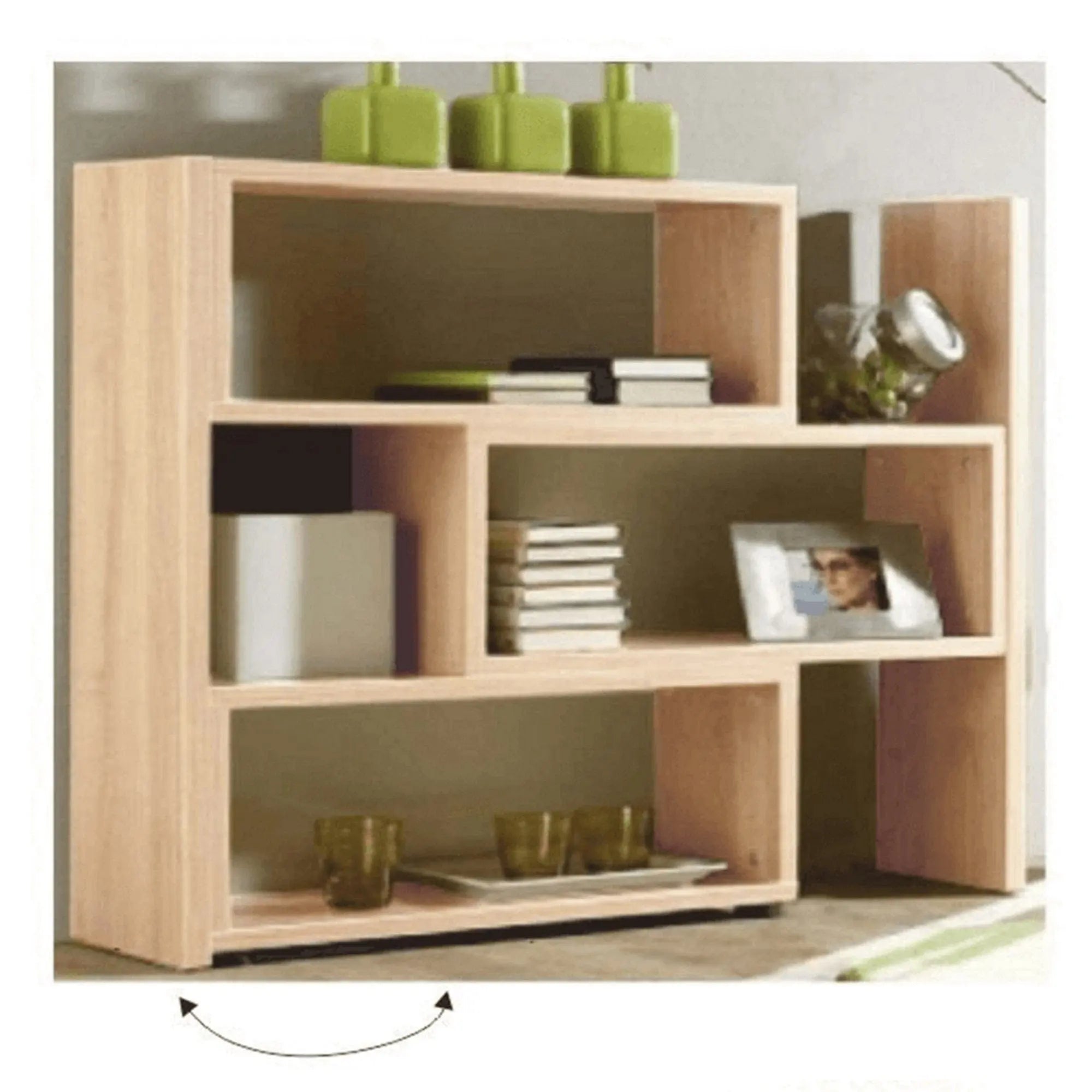 Raft KLOE III, stejar sonoma, DTD laminat, 73/125x24x83 cm