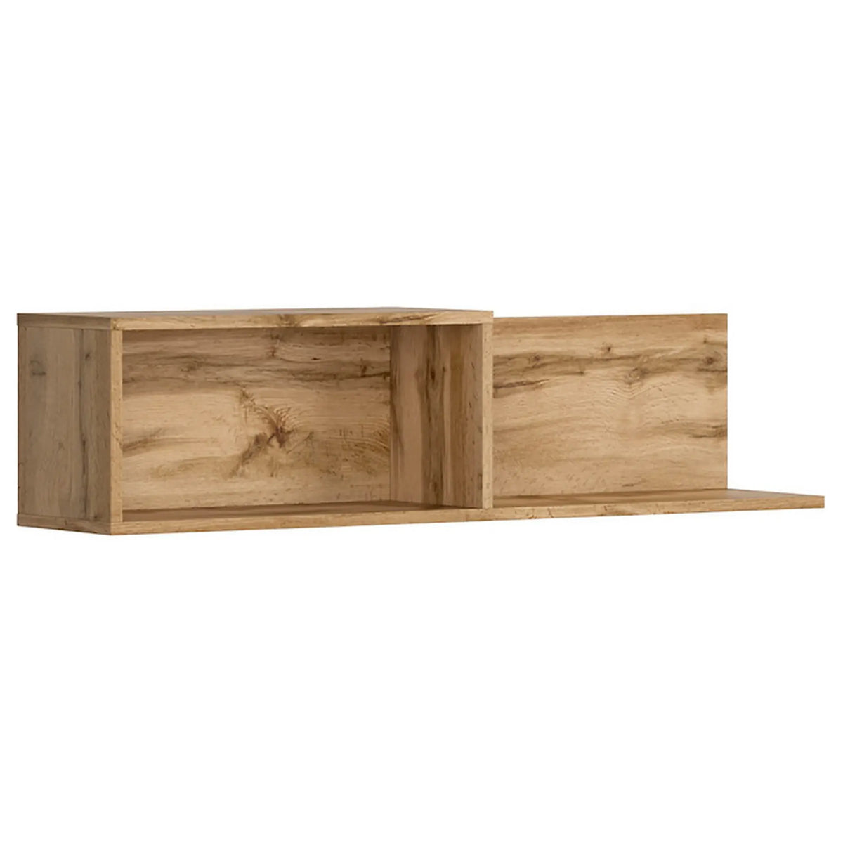 Raft perete NUIS, stejar wotan, PAL, 103x22x26 cm