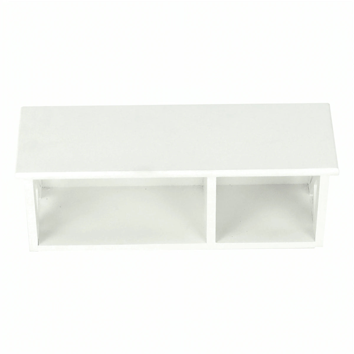 Raft RAFAELLO, alb, lemn, 55x17x25 cm