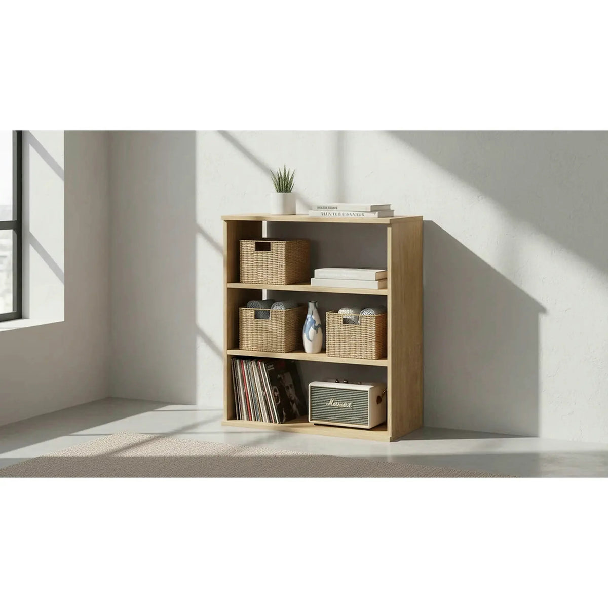 Raft RESITA TYP 4, stejar sonoma, DTD laminat, 71x35x80 cm