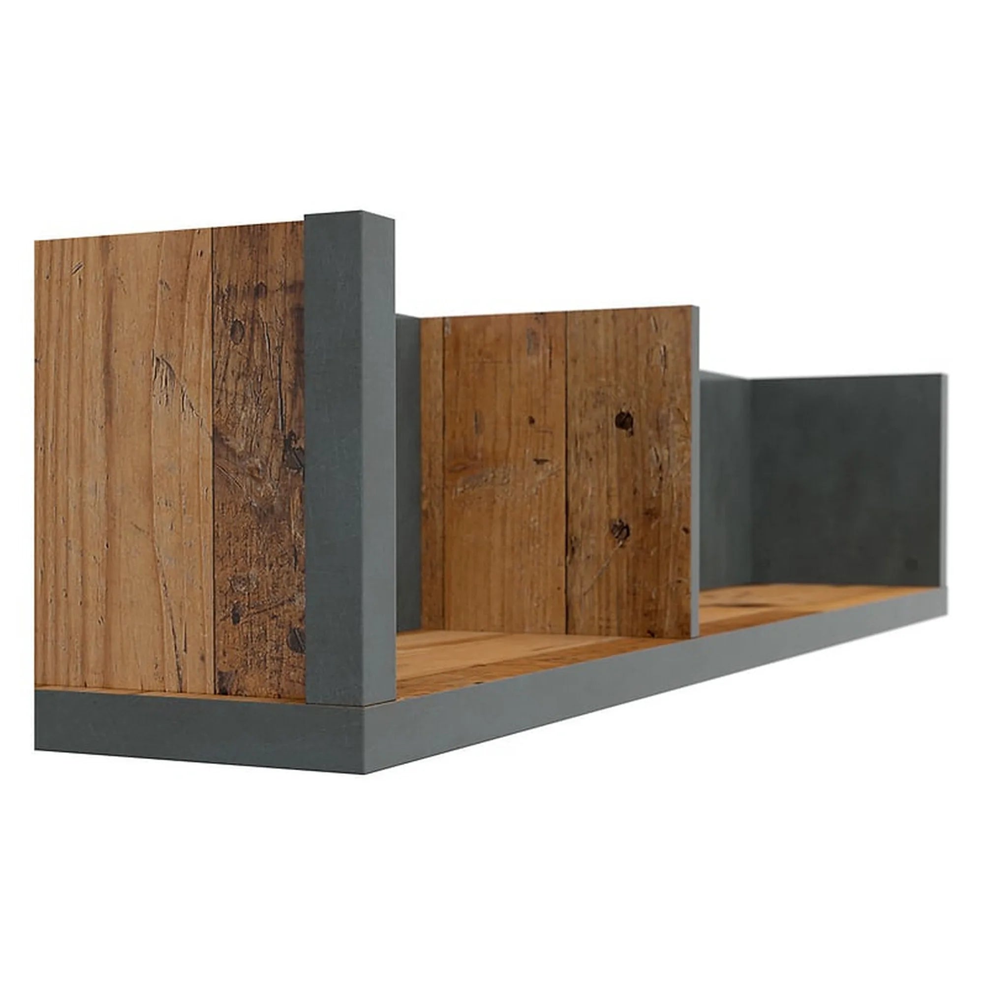 Raft WESTON, maro/gri grafit, PAL, 120x22x25 cm