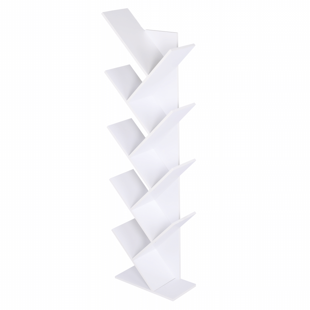 Biblioteca BAKI NEW TYP 1, alb, DTD laminat, 43x20x144 cm