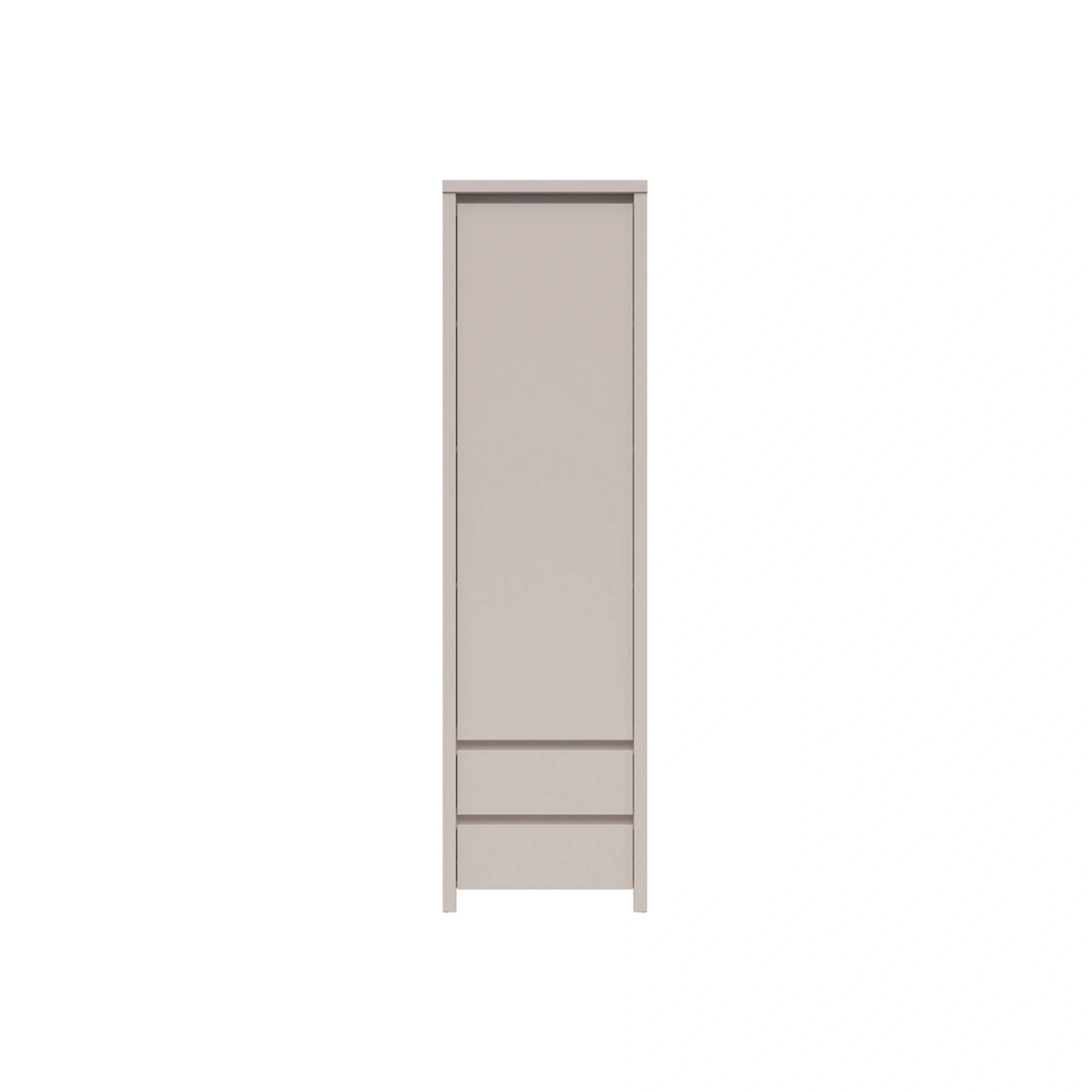 Dulap KASPIAN, casmir, PAL, cu o usa si 2 rafturi, 56x41x201 cm