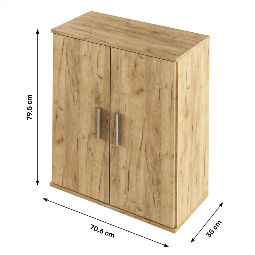 Comoda RESITA TYP 1, stejar artisan, DTD laminat, 71x35x80 cm