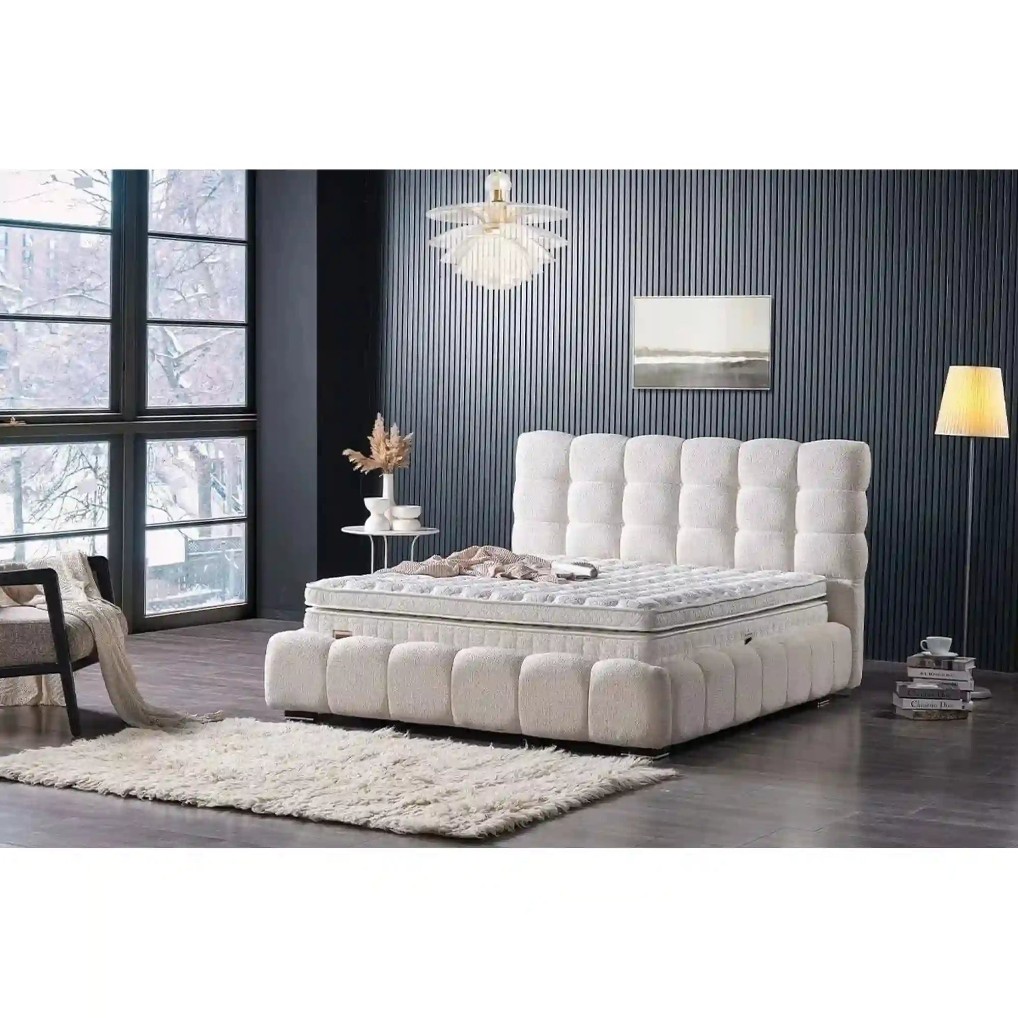 Saltea CLOUDS, alb, 180x200 cm