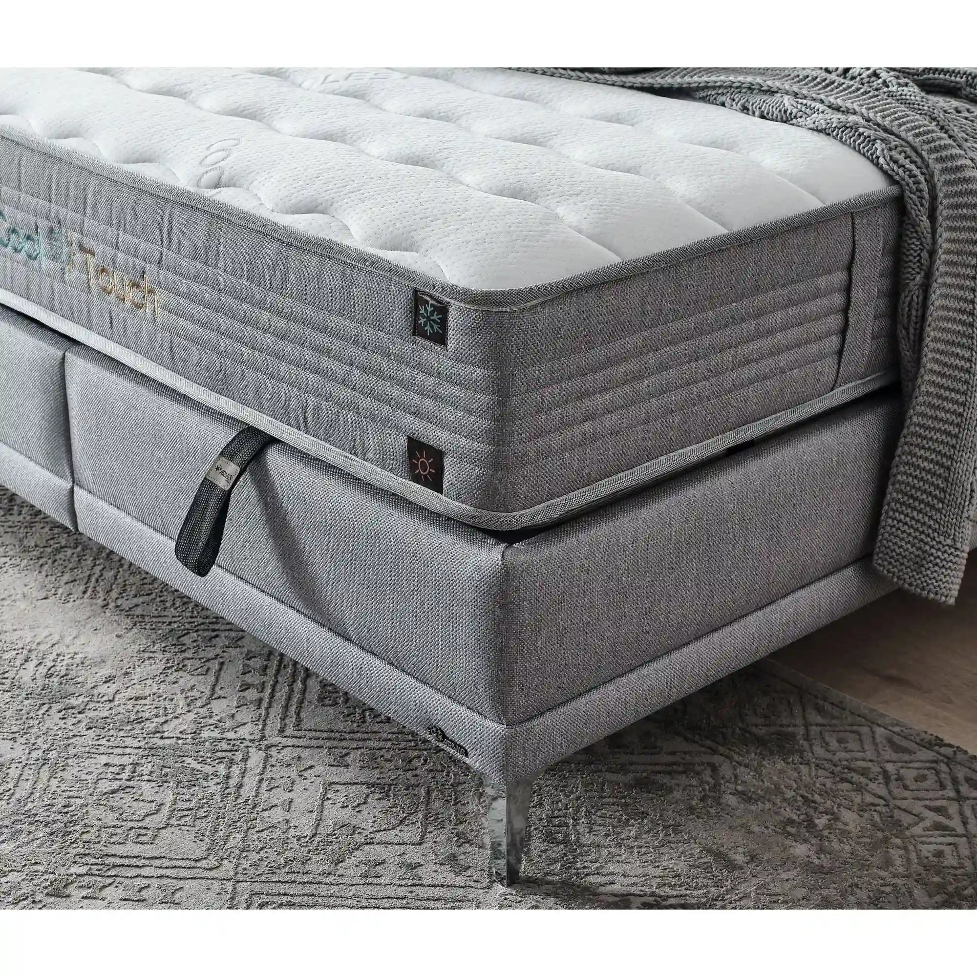 Saltea COOL TOUCH, gri, 160x200 cm