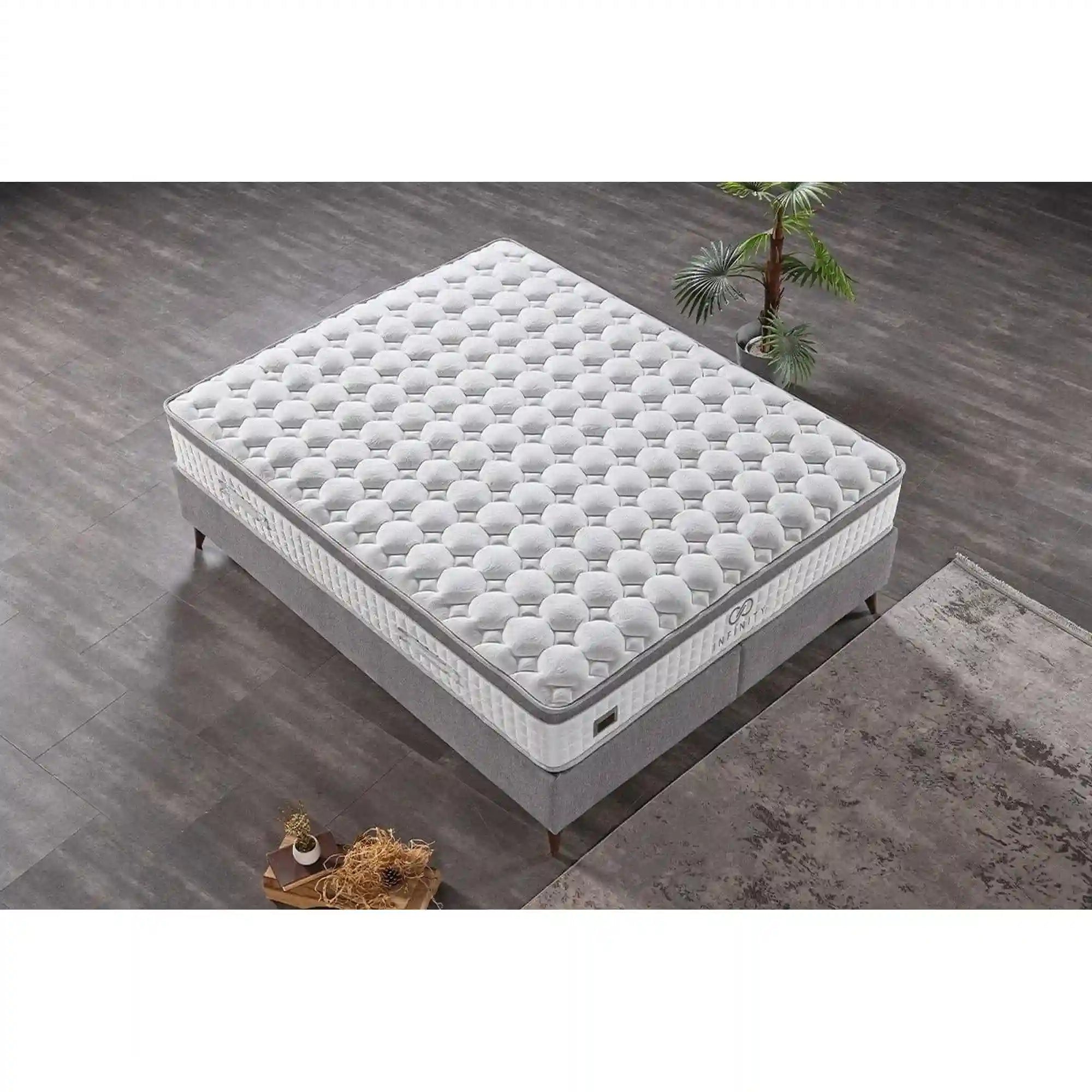 Saltea INFINITY P, alb/gri, 160x200 cm