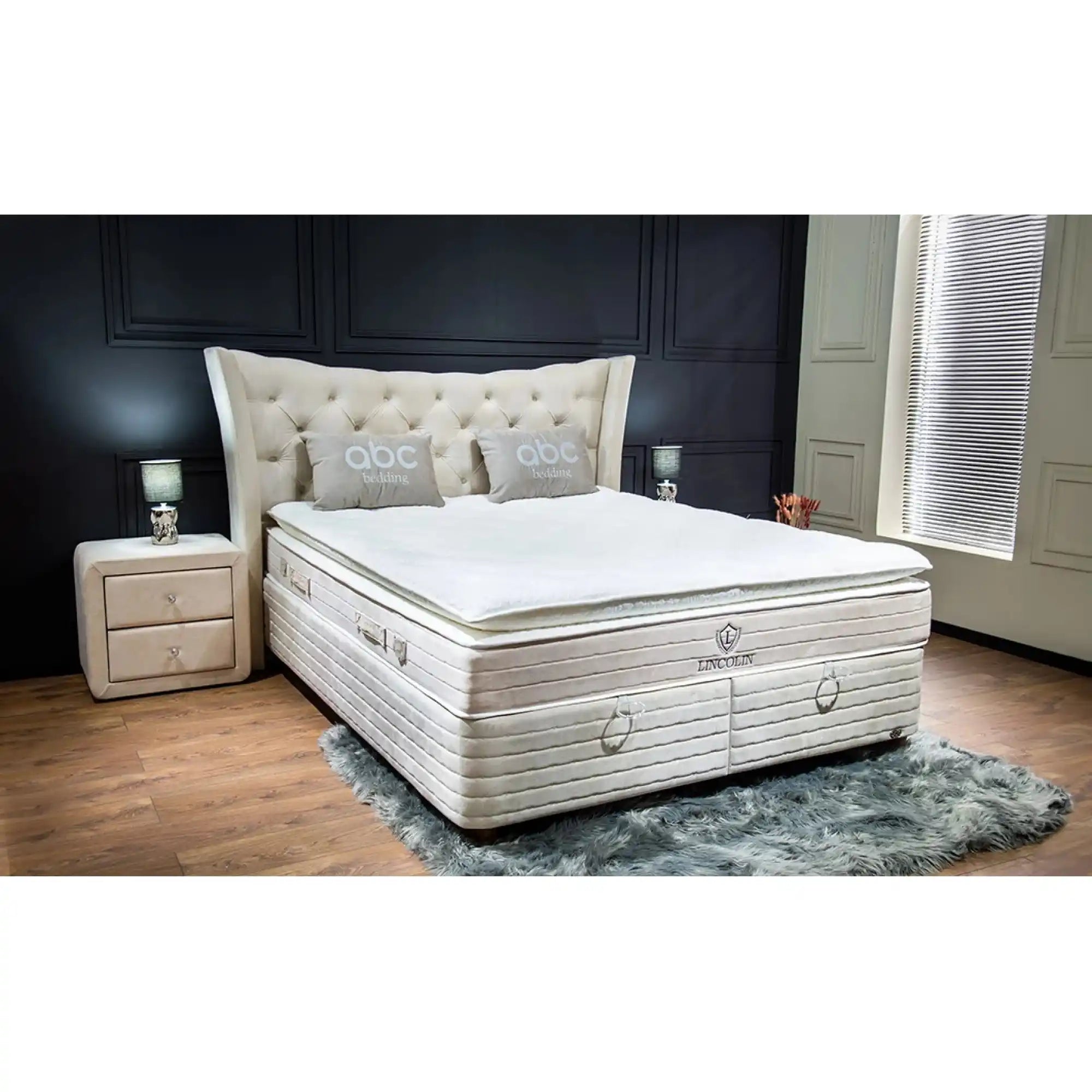 Saltea LINCOLIN, alb, 180x200 cm