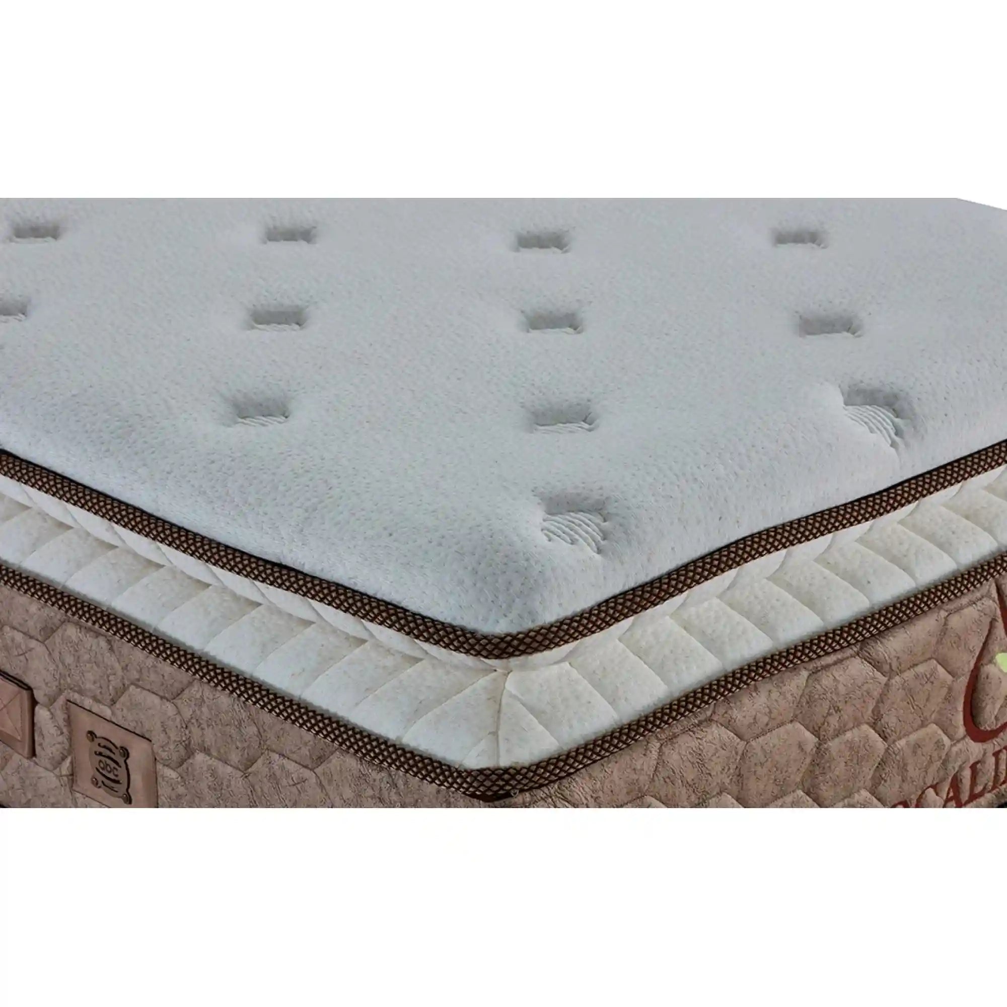 Saltea OCALIPTUS, alb/maro, 140x200 cm