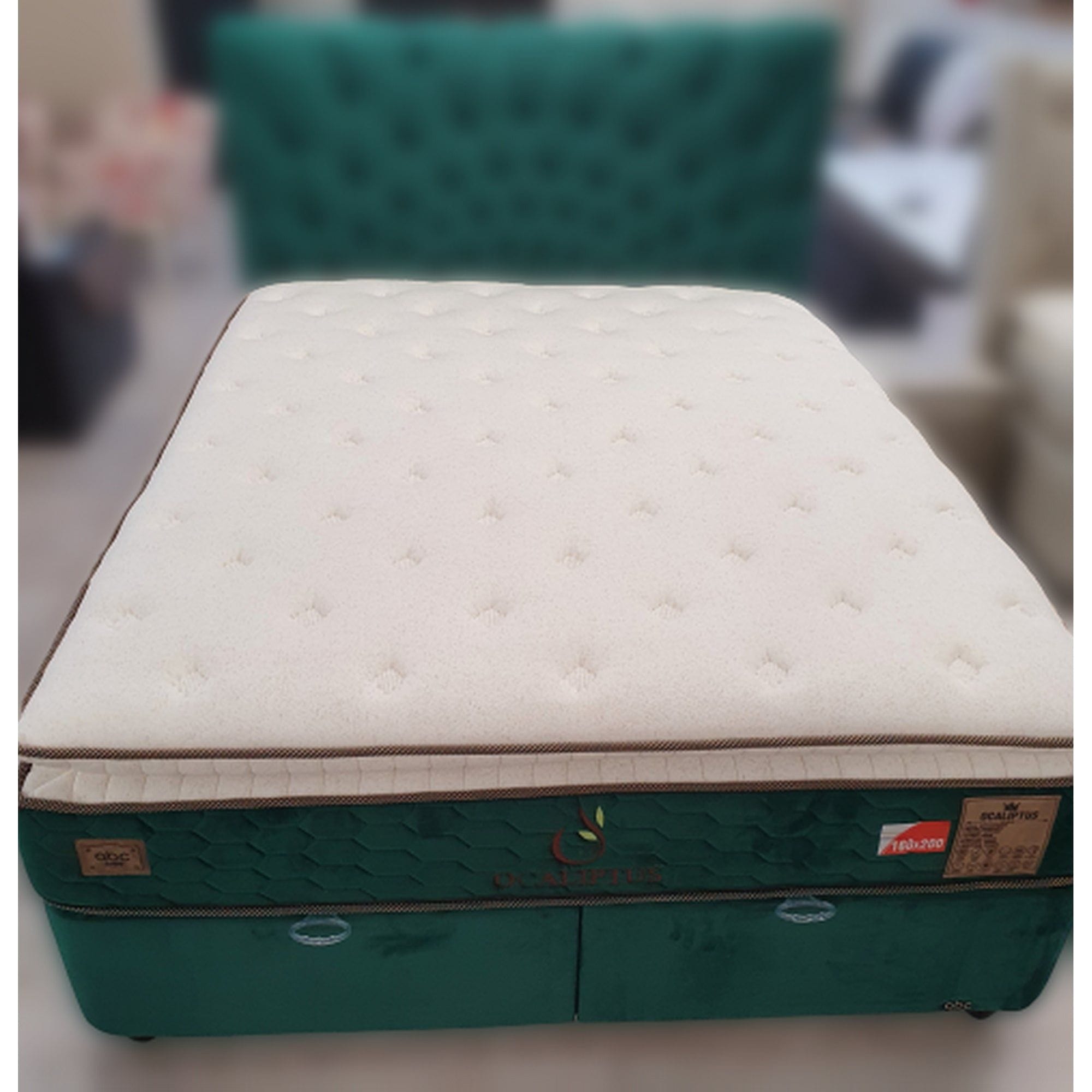 Saltea OPERA, alb/verde, 160x200 cm