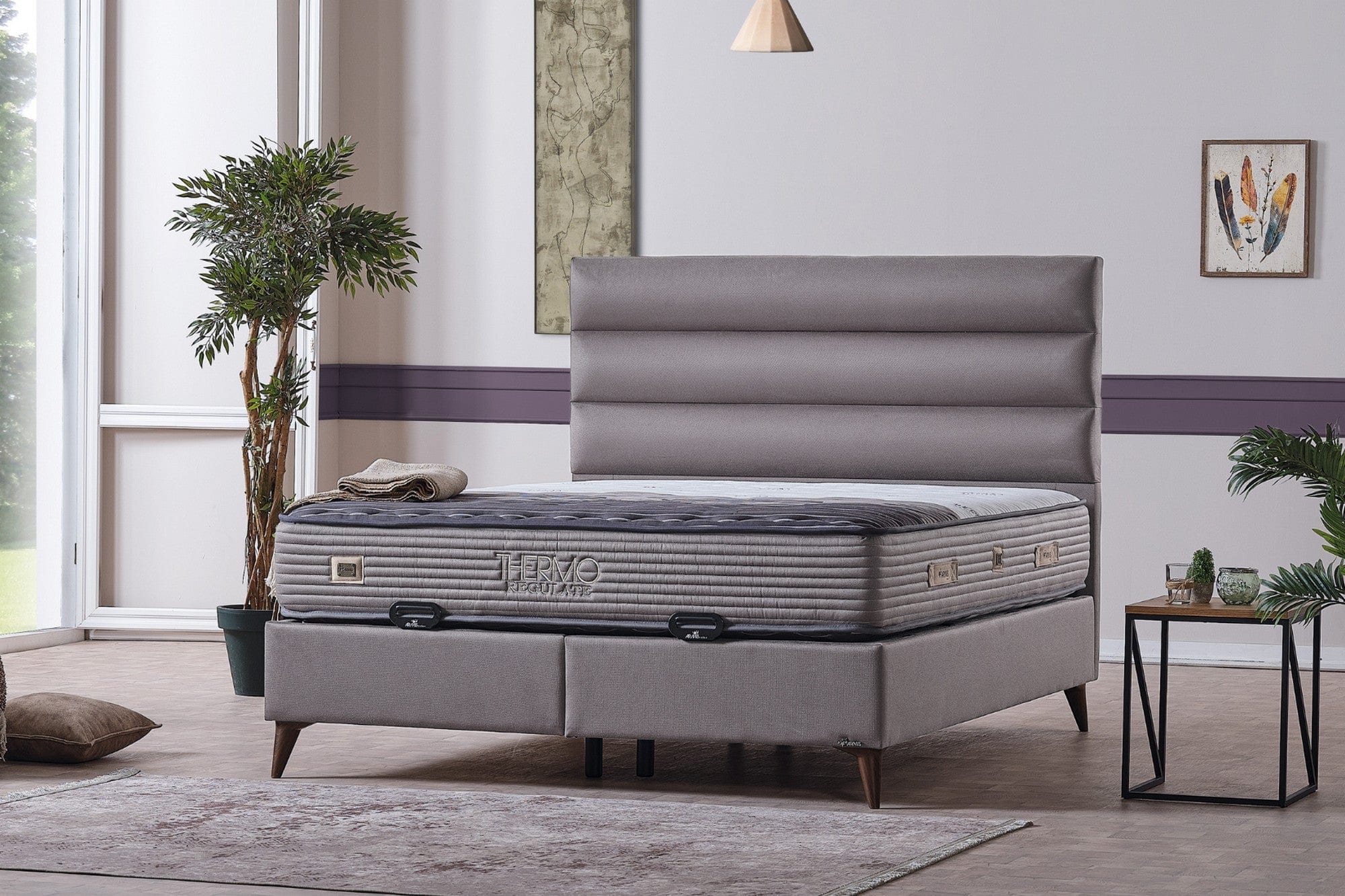 Saltea THERMO REGULATE, gri, 160x200 cm