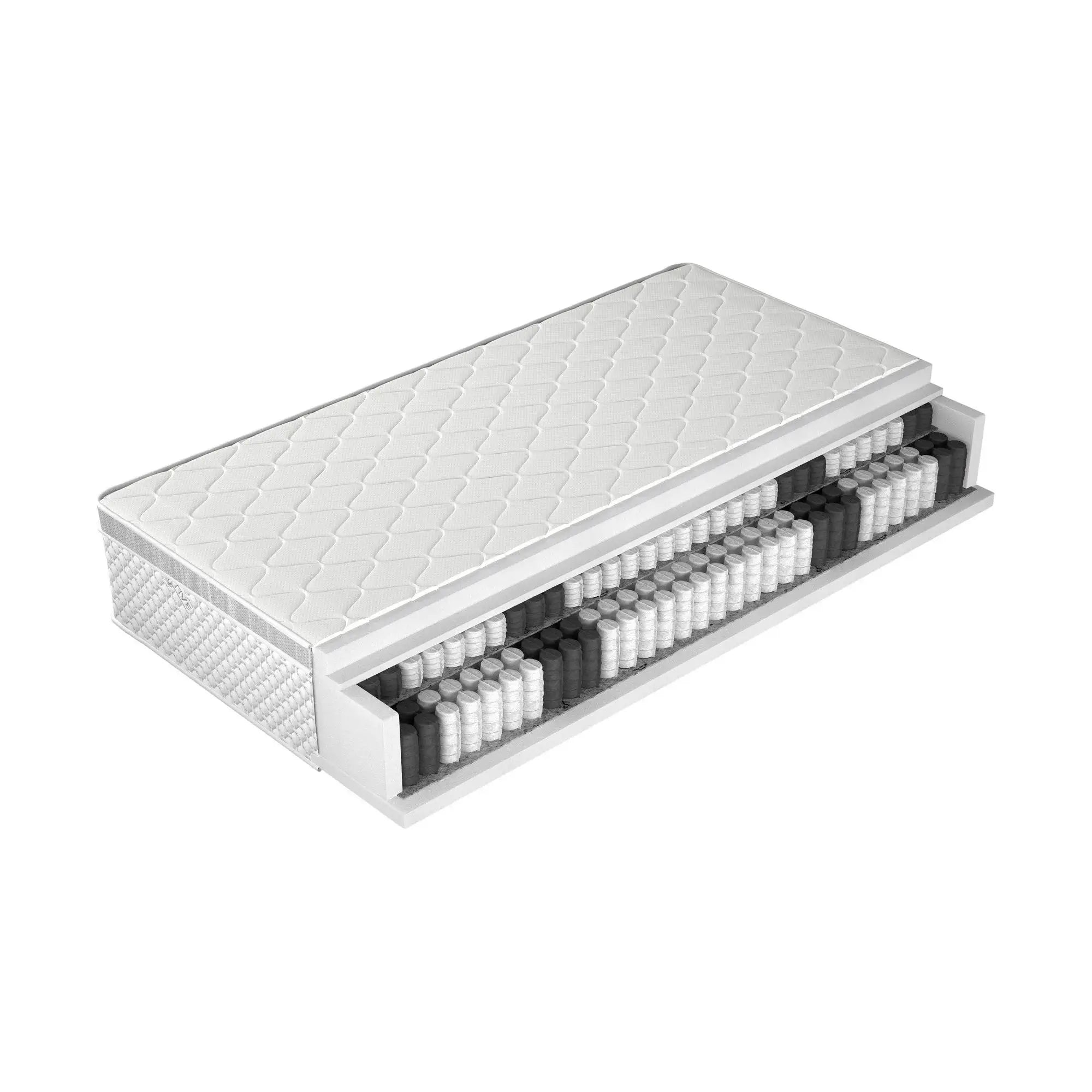 Saltea UNIQUE SILVER, alb, 100x200 cm