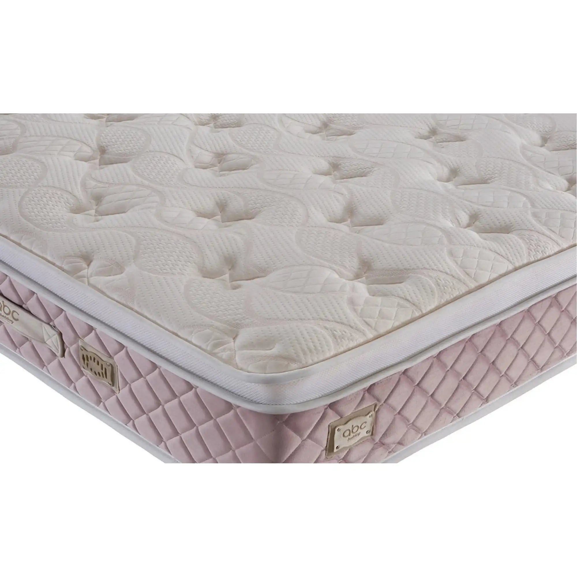 Saltea VISCO LUX, alb/roz, 140x200 cm