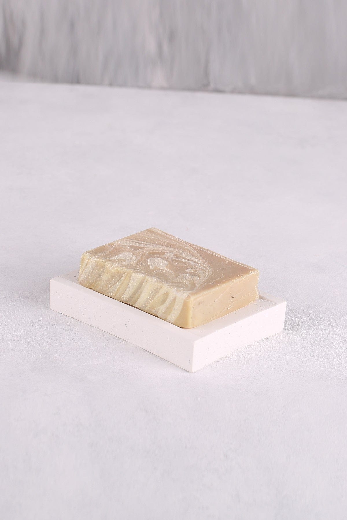 Savonieră SABUNLUK, alb, ceramica, 11x8 cm