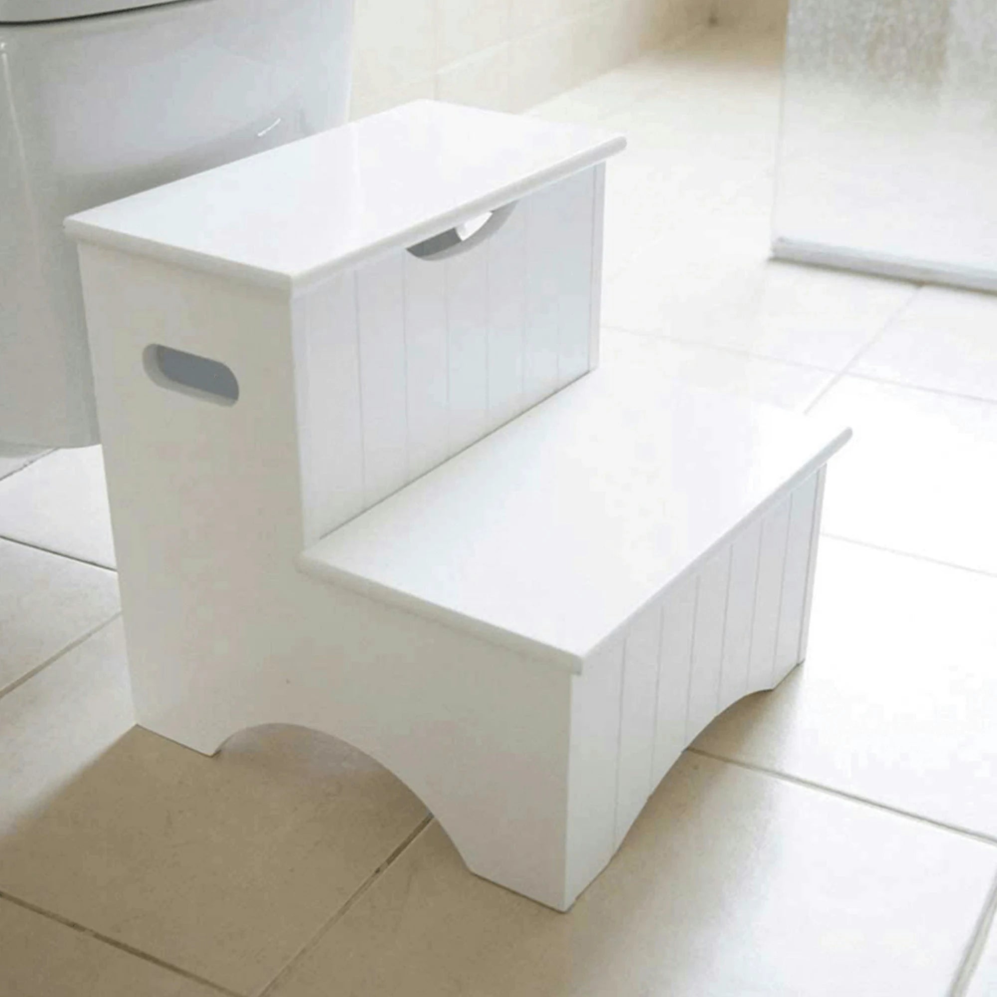 Scara copii HURLEY, alb, 33x34x36 cm