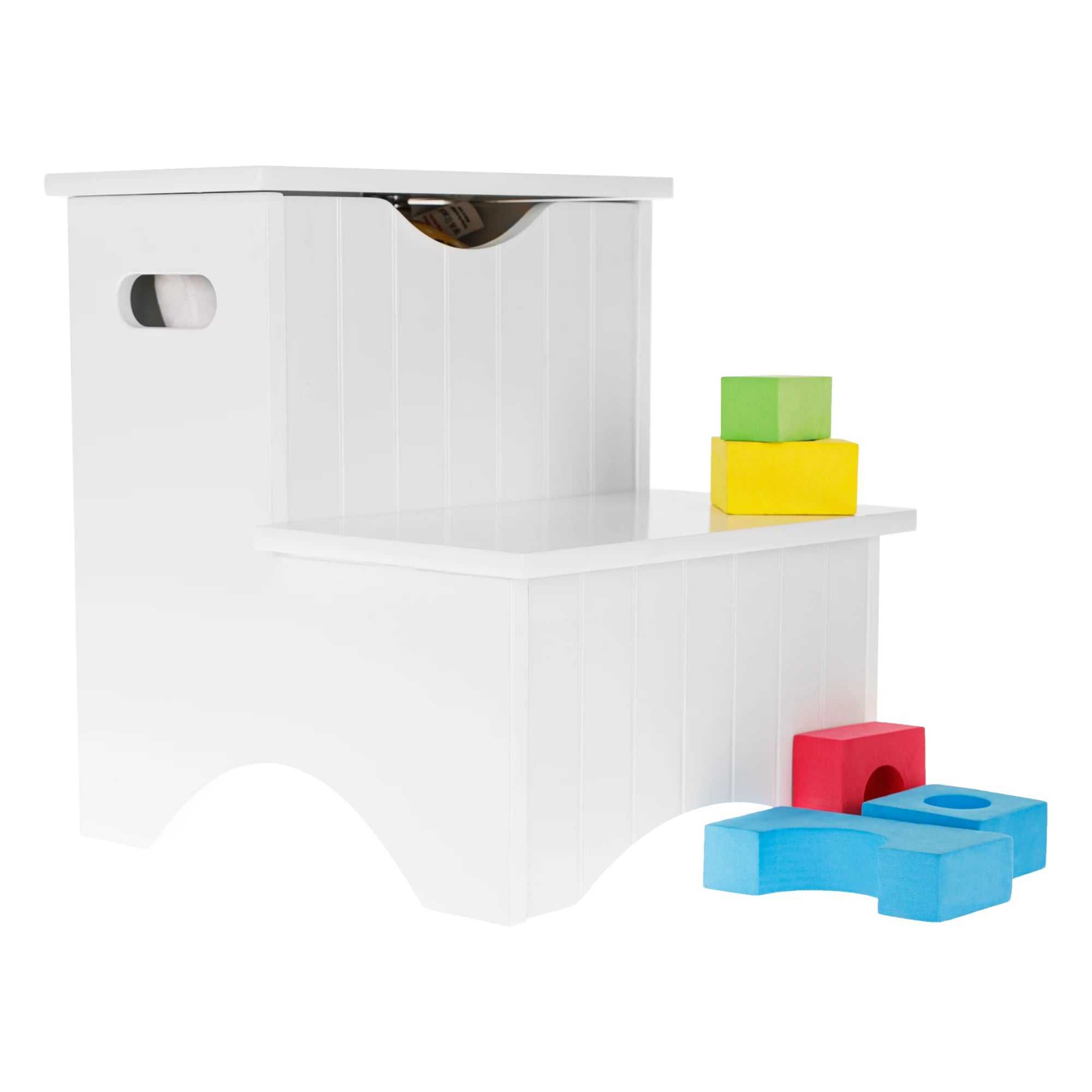 Scara copii HURLEY, alb, 33x34x36 cm