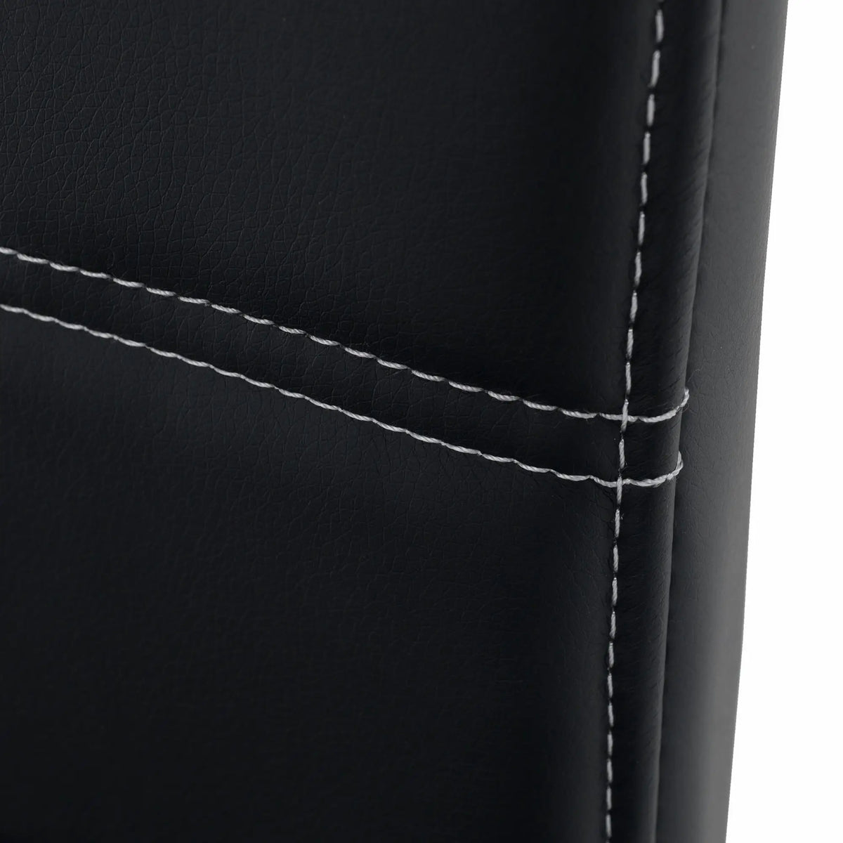 Scaun ABIRA NEW, negru/crom, piele PU/metal, 43x44x96 cm