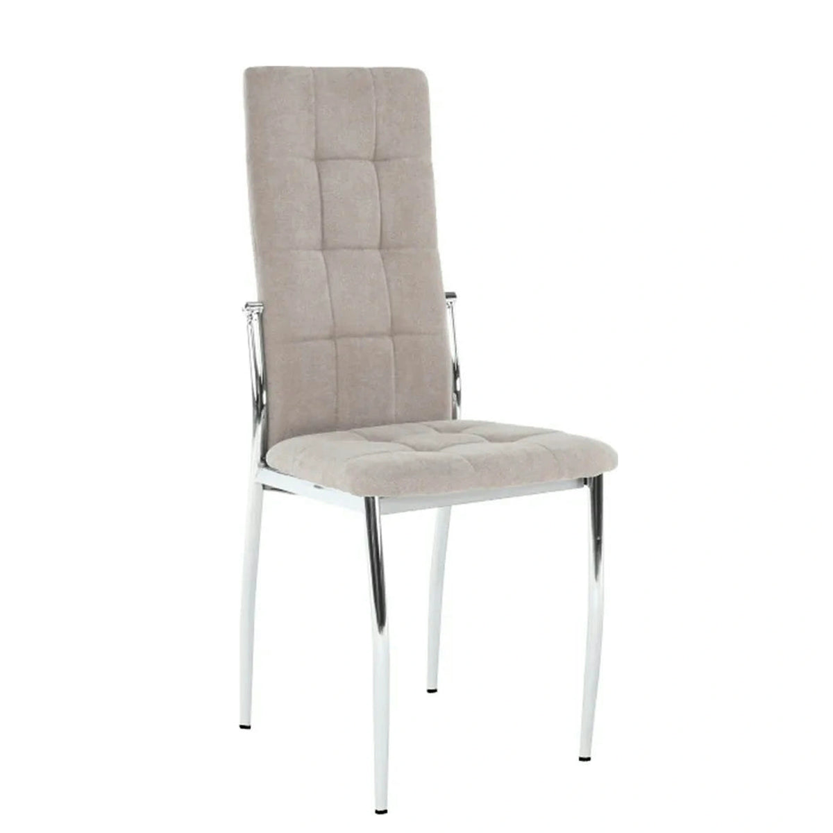 Scaun ADORA NEW, bej, stofa clasica/metal, 42x51x99 cm