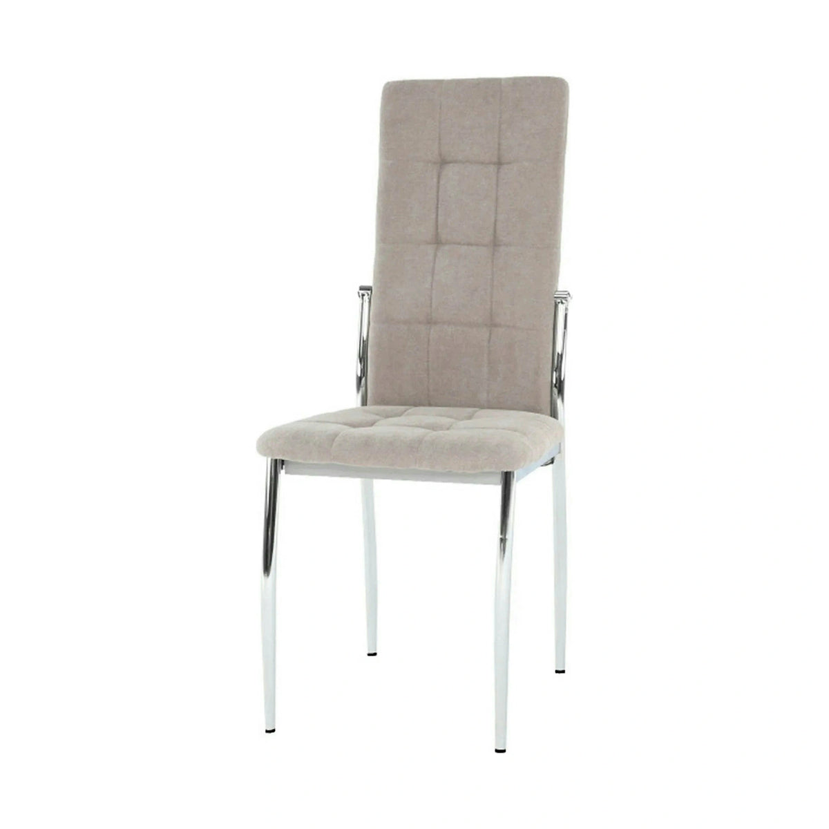 Scaun ADORA NEW, bej, stofa clasica/metal, 42x51x99 cm