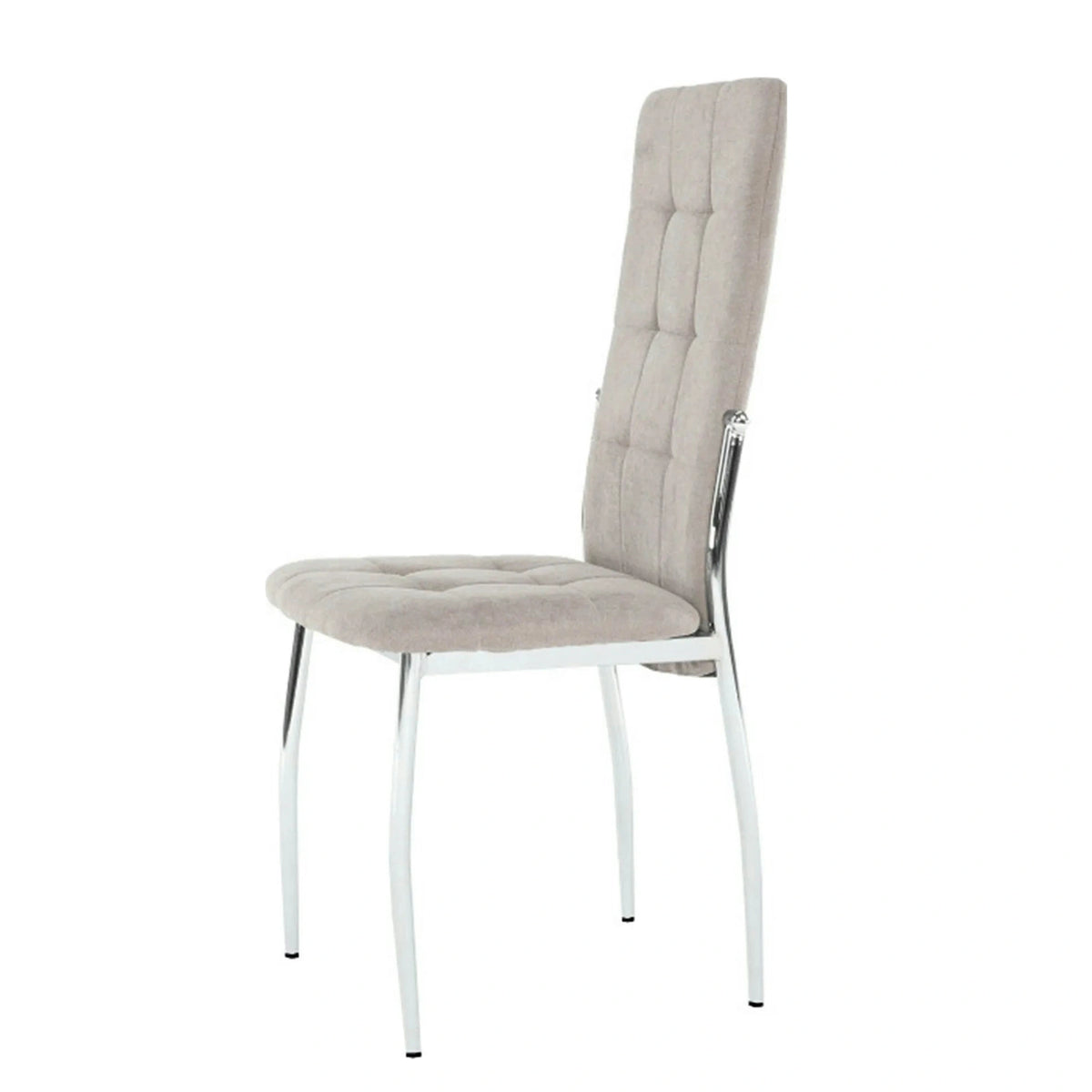 Scaun ADORA NEW, bej, stofa clasica/metal, 42x51x99 cm