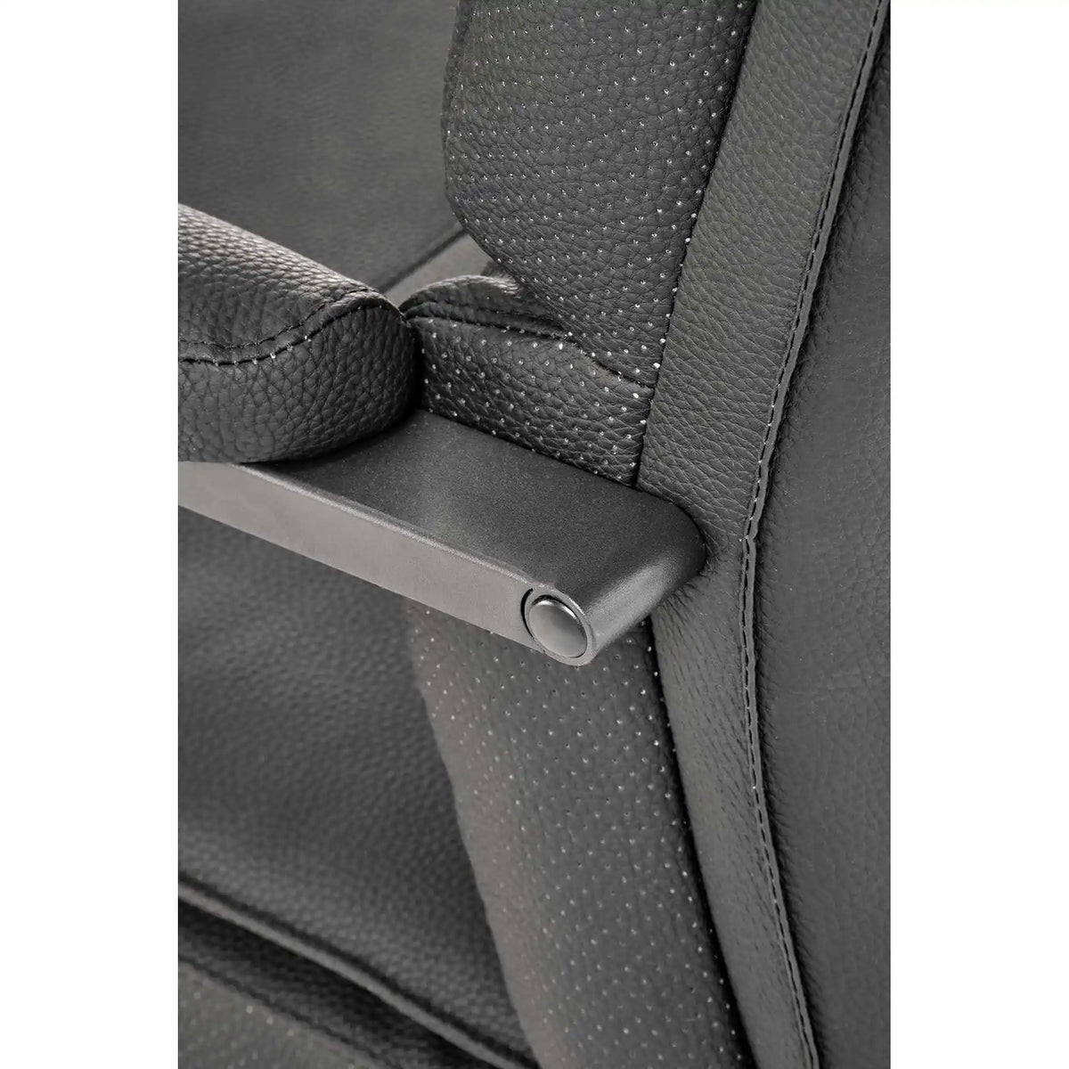 Scaun ADRIANO, negru, piele ecologica, 63x70x109 cm