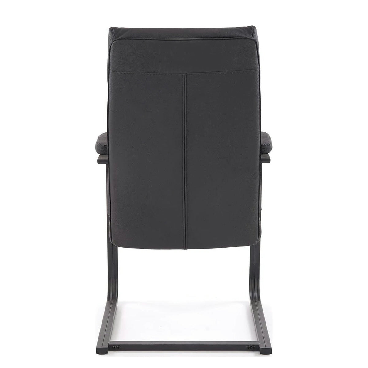 Scaun ADRIANO, negru, piele ecologica, 63x70x109 cm