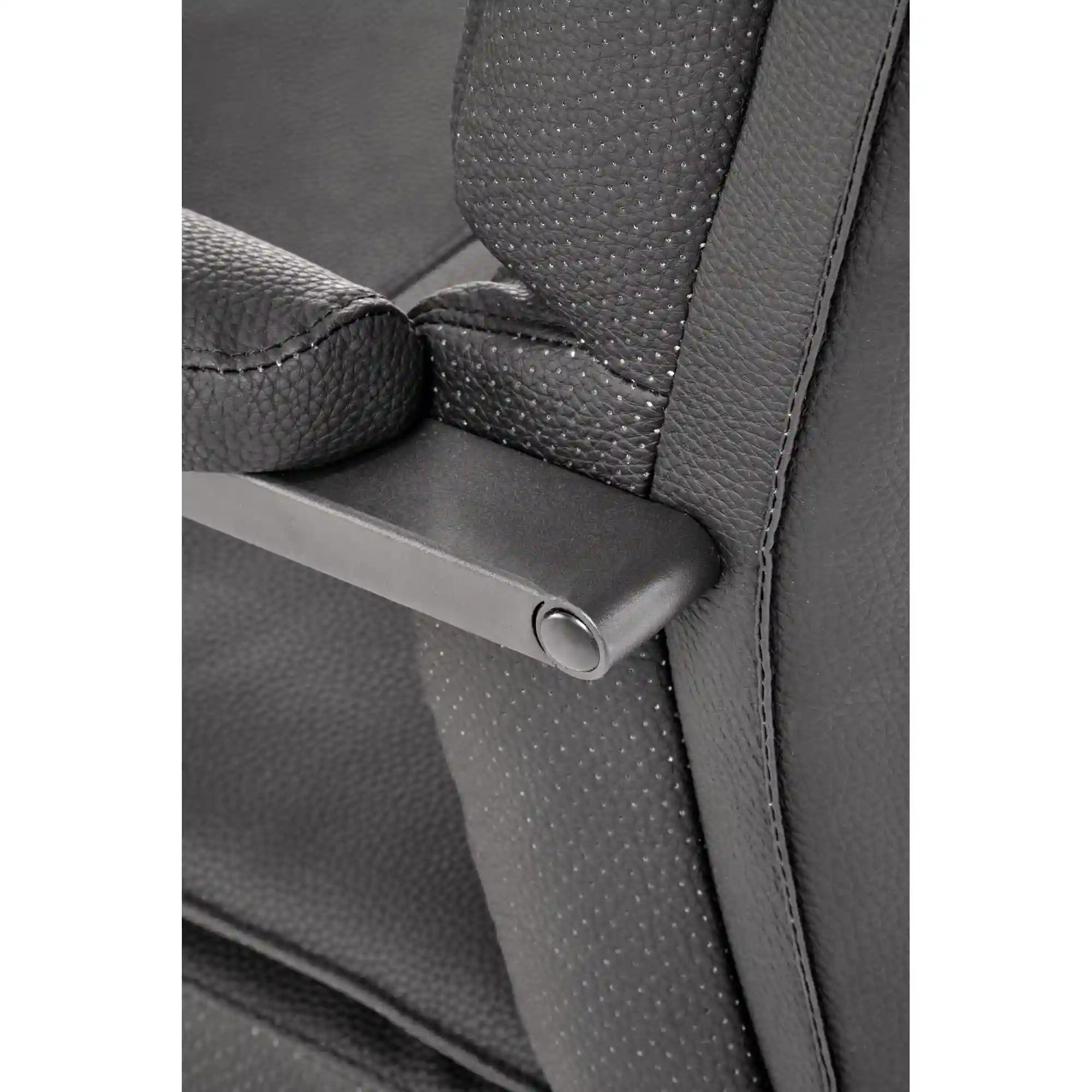 Scaun ADRIANO, negru, piele ecologica, 63x70x109 cm