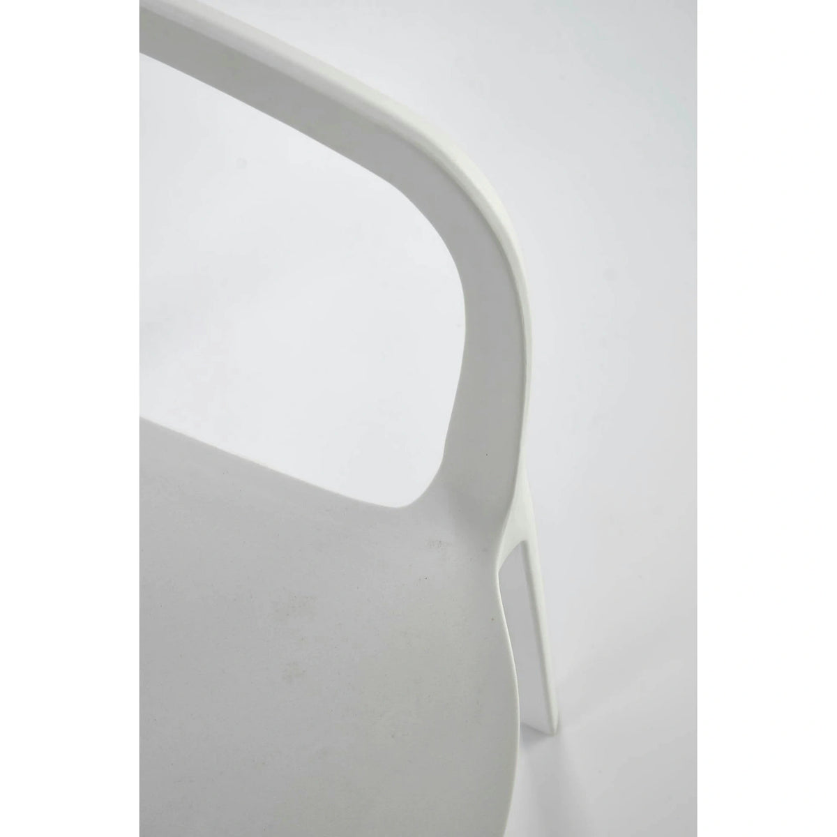 Scaun afara K491, alb, polipropilena, 60x56x76 cm