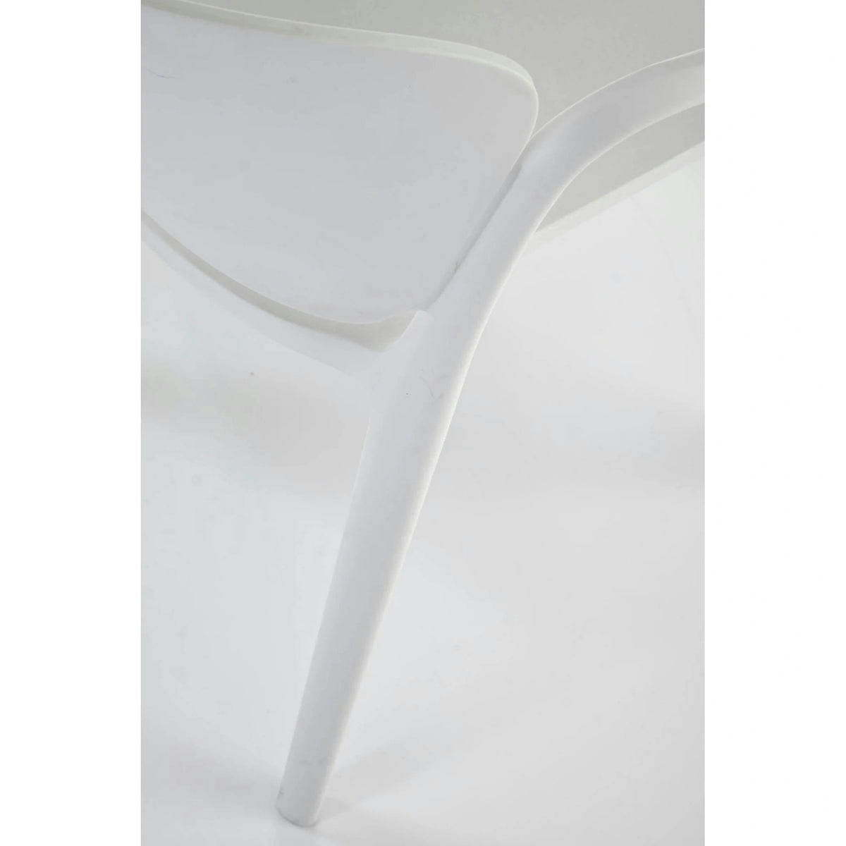 Scaun afara K491, alb, polipropilena, 60x56x76 cm