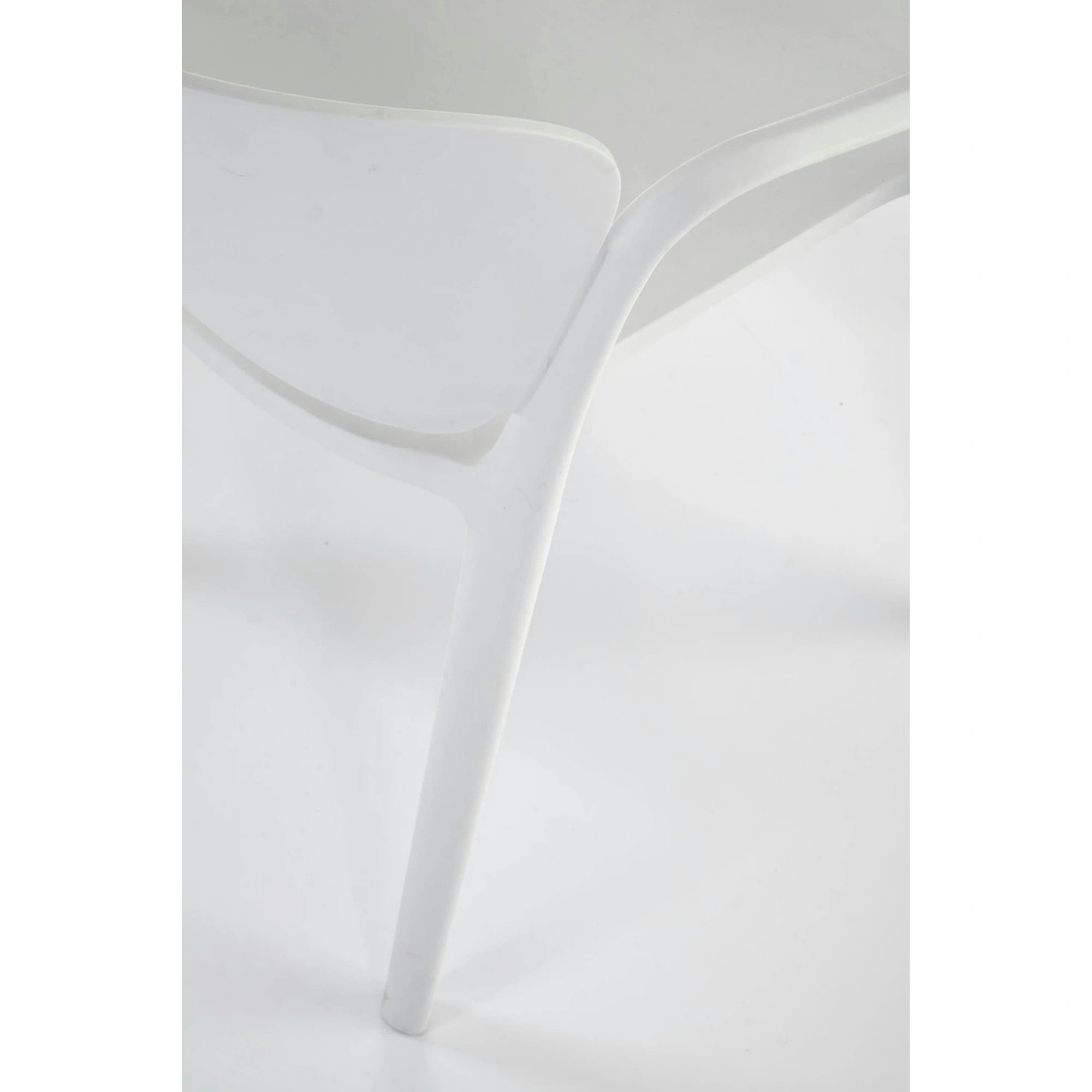 Scaun afara K491, alb, polipropilena, 60x56x76 cm