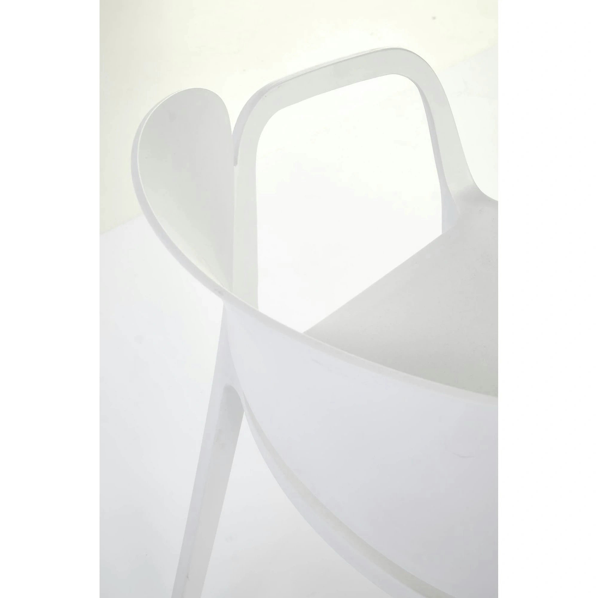 Scaun afara K491, alb, polipropilena, 60x56x76 cm
