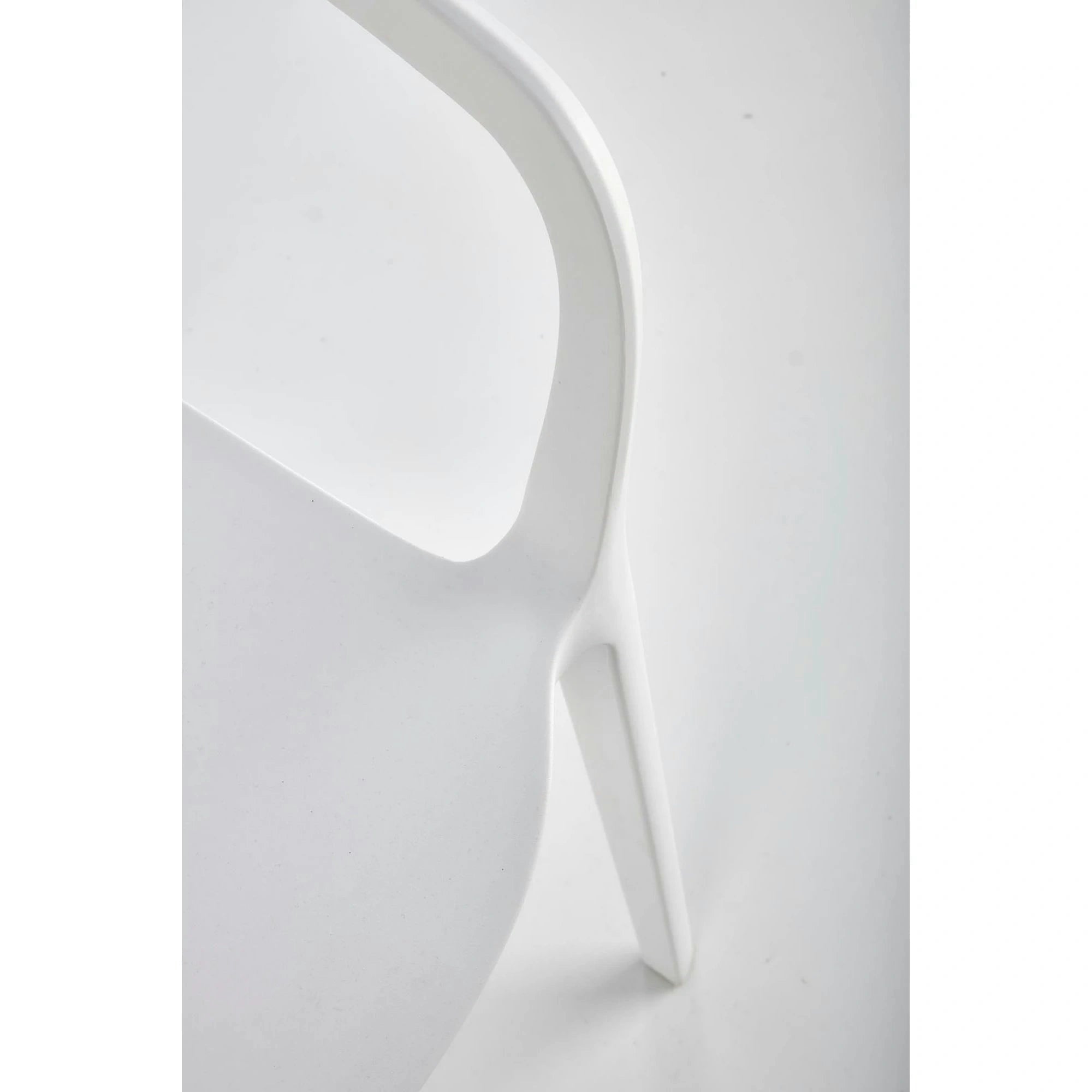Scaun afara K491, alb, polipropilena, 60x56x76 cm