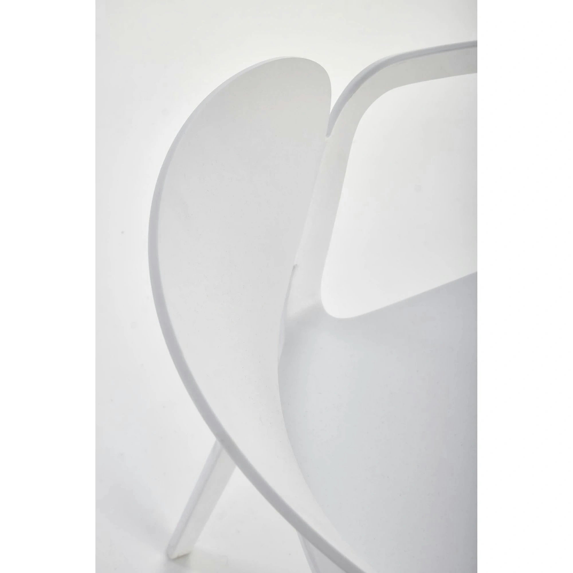 Scaun afara K491, alb, polipropilena, 60x56x76 cm