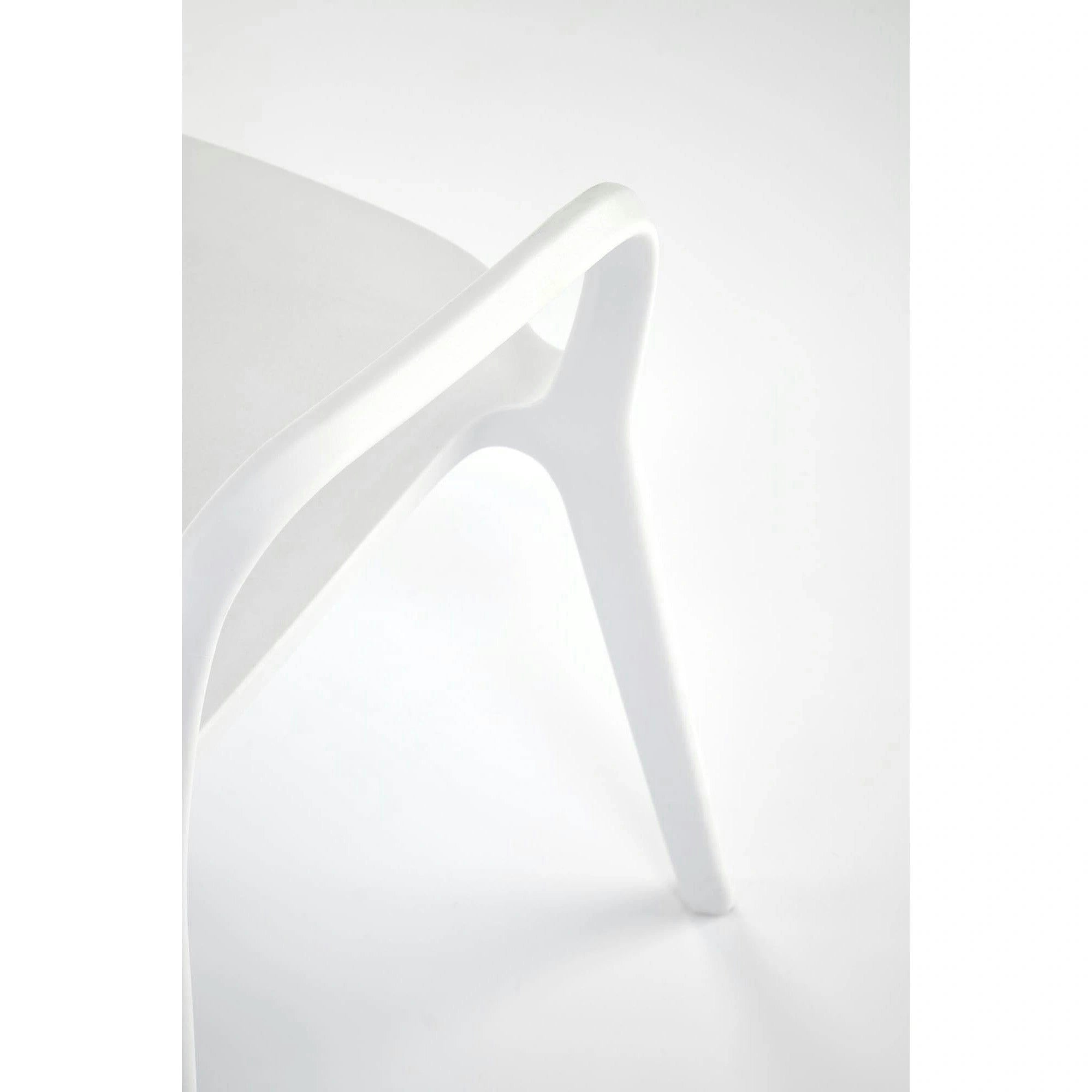 Scaun afara K491, alb, polipropilena, 60x56x76 cm