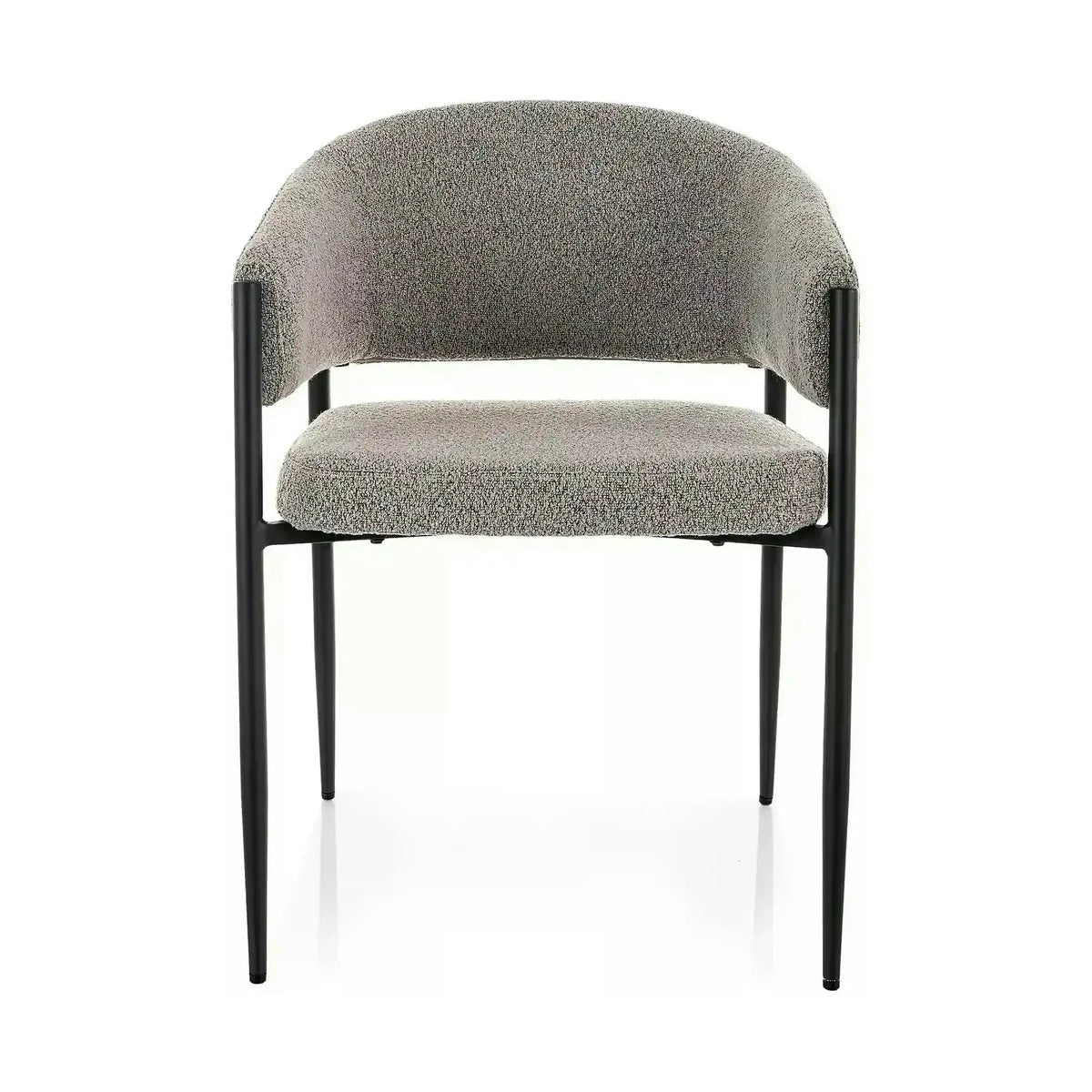 Scaun AKITA, gri/negru, stofă/metal, 56x48x78 cm