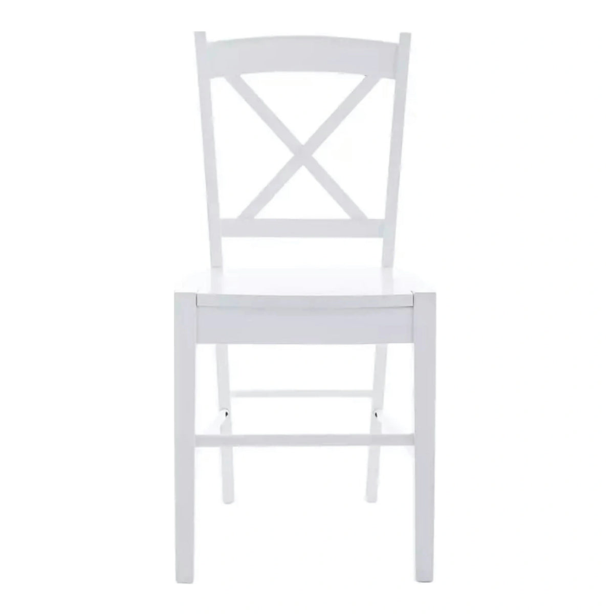 Scaun alb lemn masiv CD-56, 40x36x85 cm