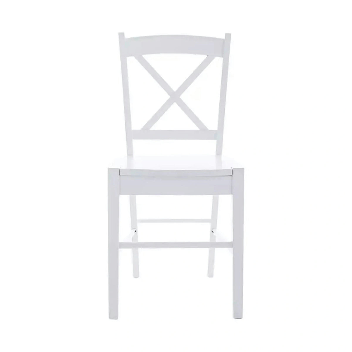 Scaun alb lemn masiv CD-56, 40x36x85 cm