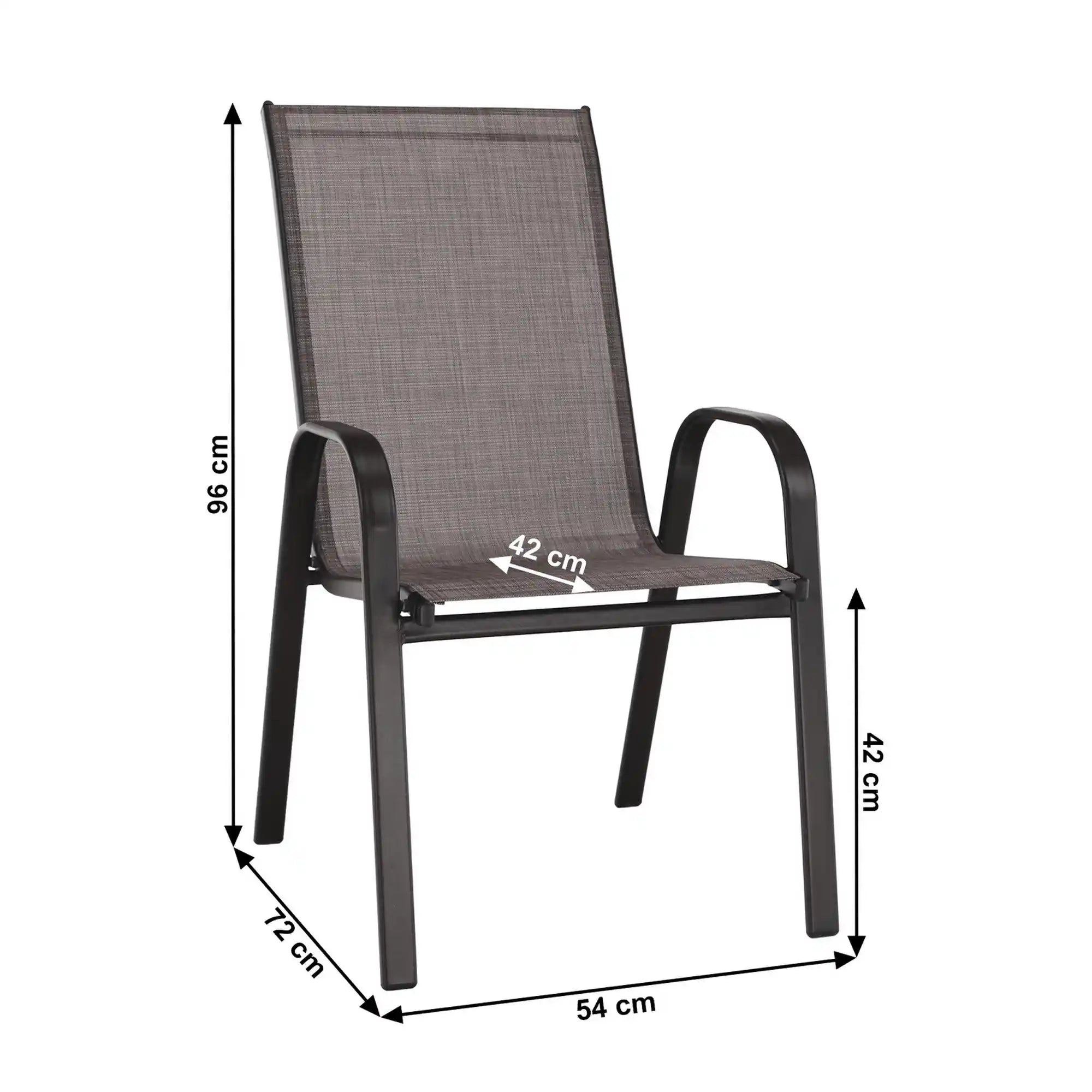 Scaun ALDERA, maro, stofa/otel, 54x72x96 cm