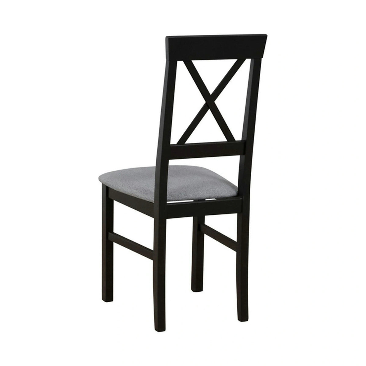 Scaun ALLA 3, gri deschis/negru, stofa clasica/lemn, 43x51x95 cm