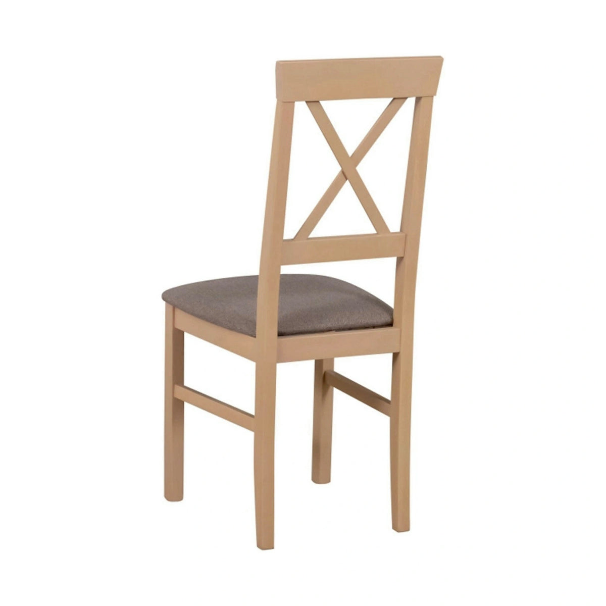 Scaun ALLA 3, maro/stejar sonoma, stofa clasica/lemn, 43x51x95 cm