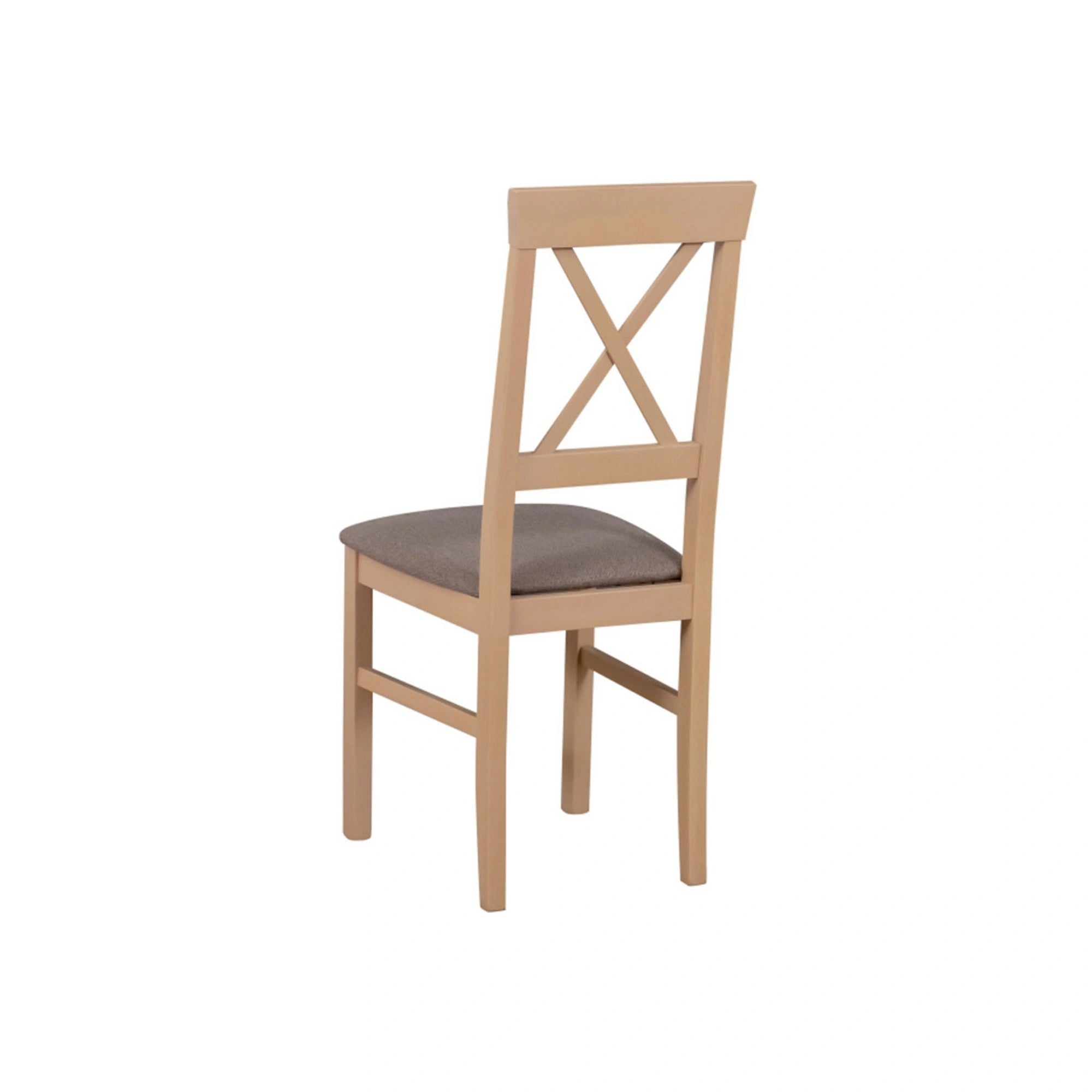 Scaun ALLA 3, maro/stejar sonoma, stofa clasica/lemn, 43x51x95 cm