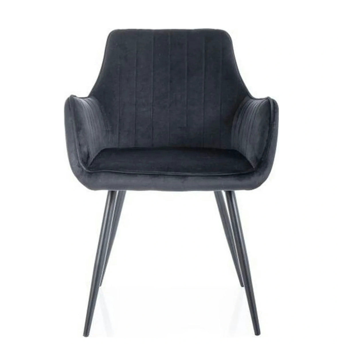 Scaun APPLE, negru, stofa catifelata - Bluvel 19/metal, 57x47x85 cm