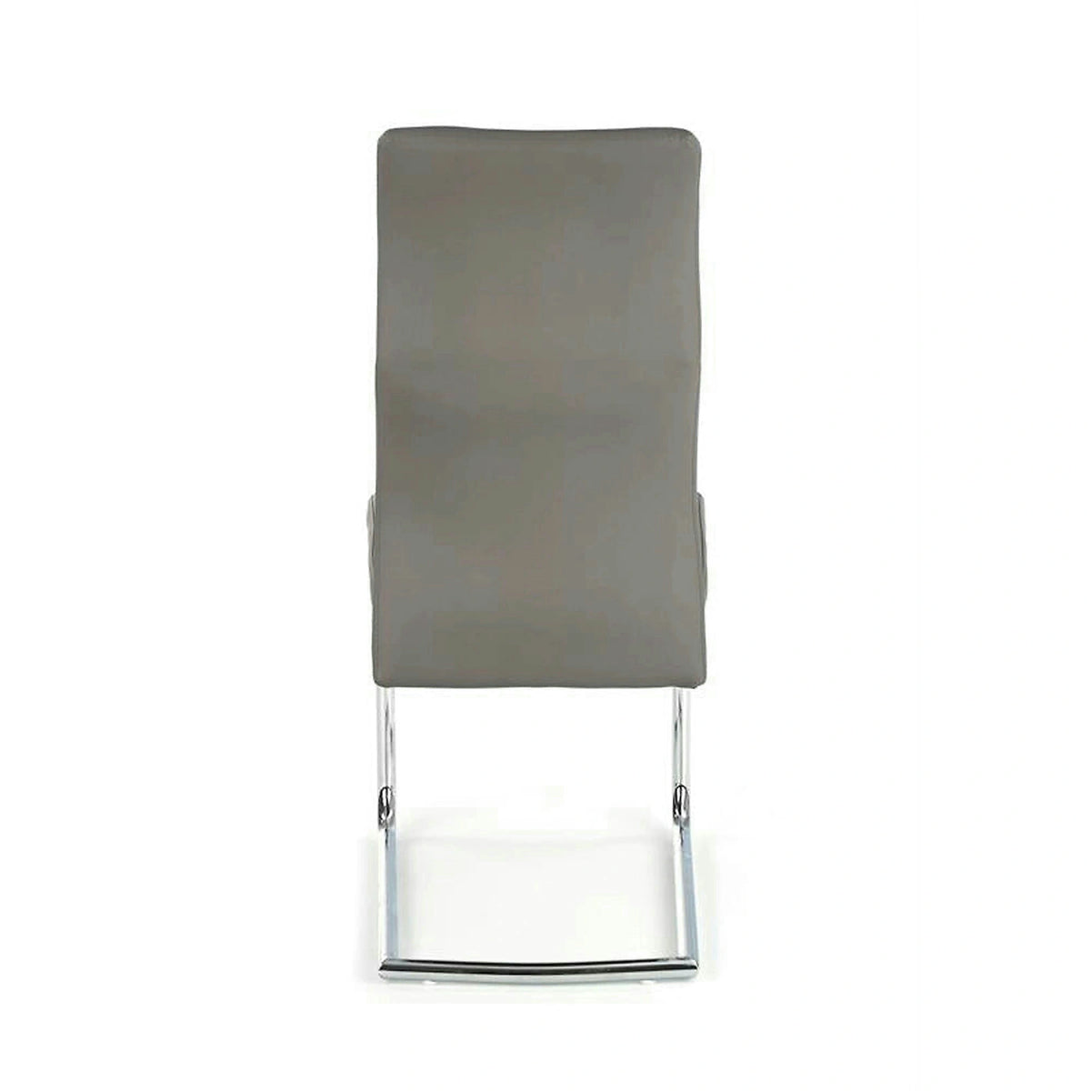 Scaun ARCO, gri/crom, piele ecologica/metal, 46x47x100 cm