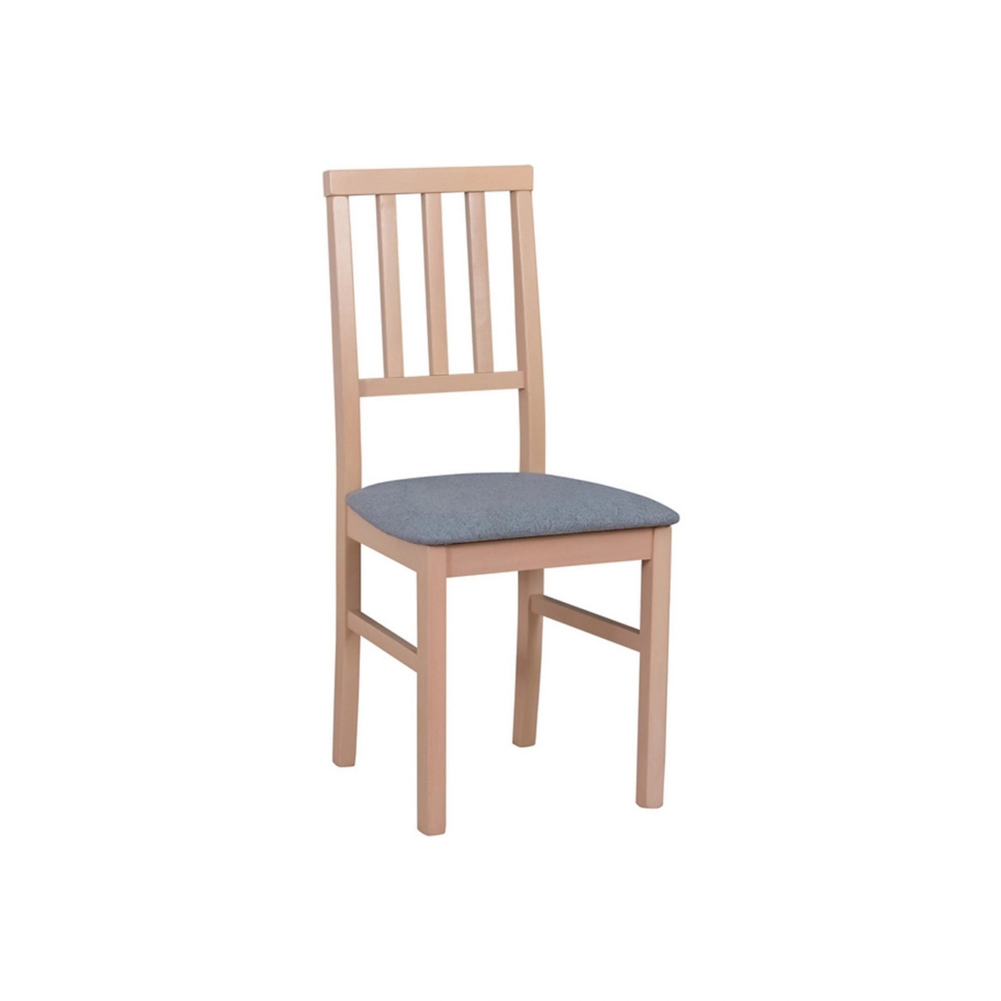 Scaun AREN, gri deschis/stejar sonoma, stofa clasica/lemn, 43x50x92 cm